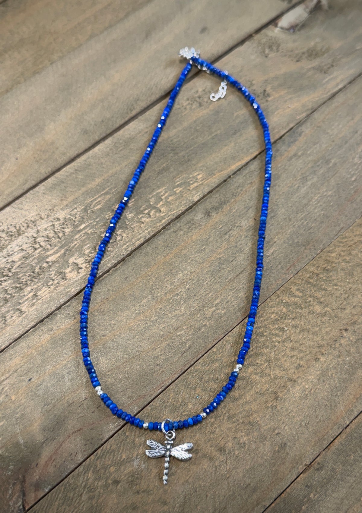 Lapis and Dragonfly Necklace