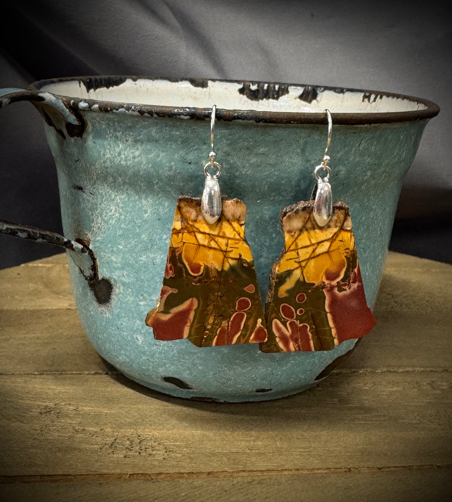 Red Creek Jasper Earrings #1