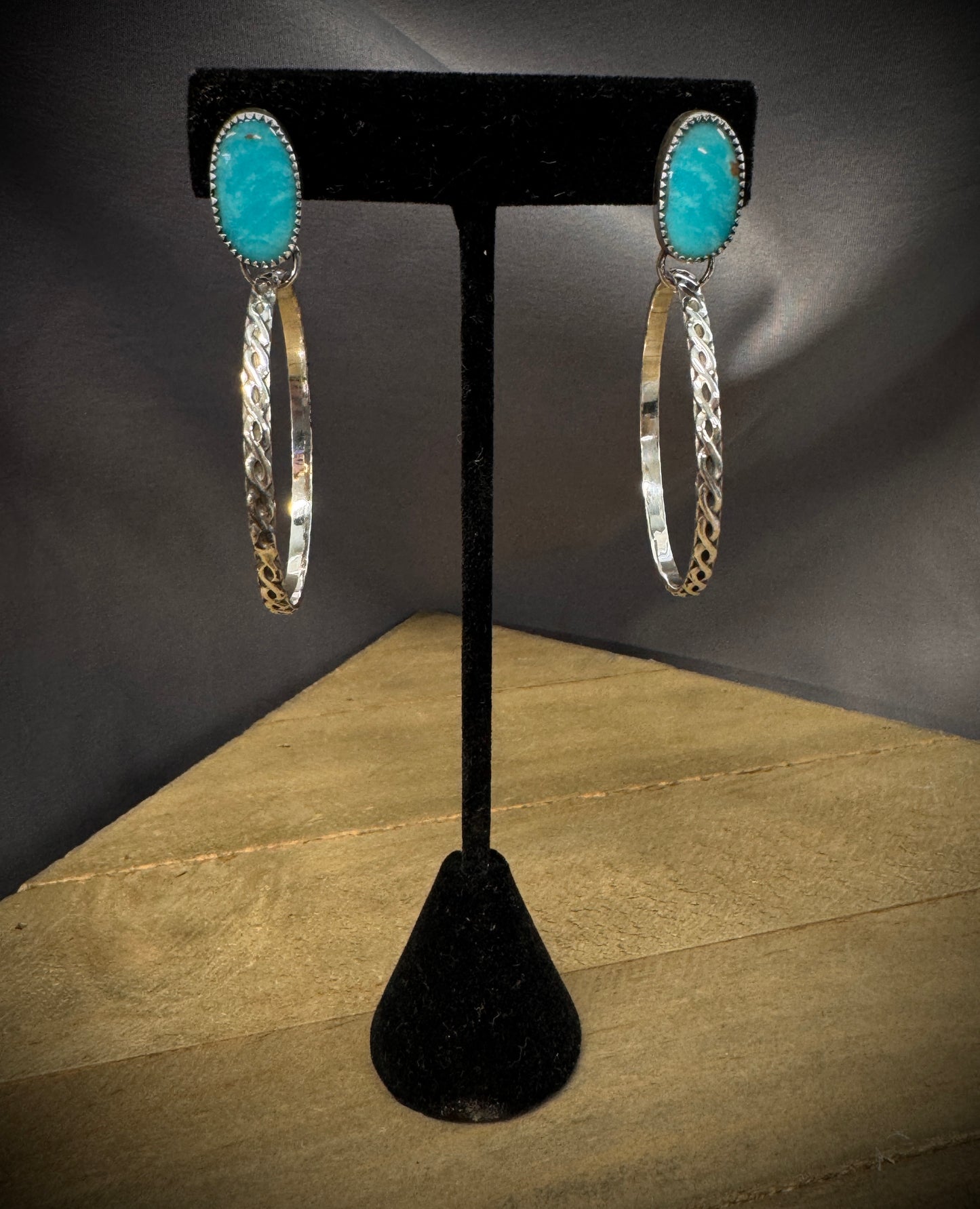 Turquoise Hoop Earrings