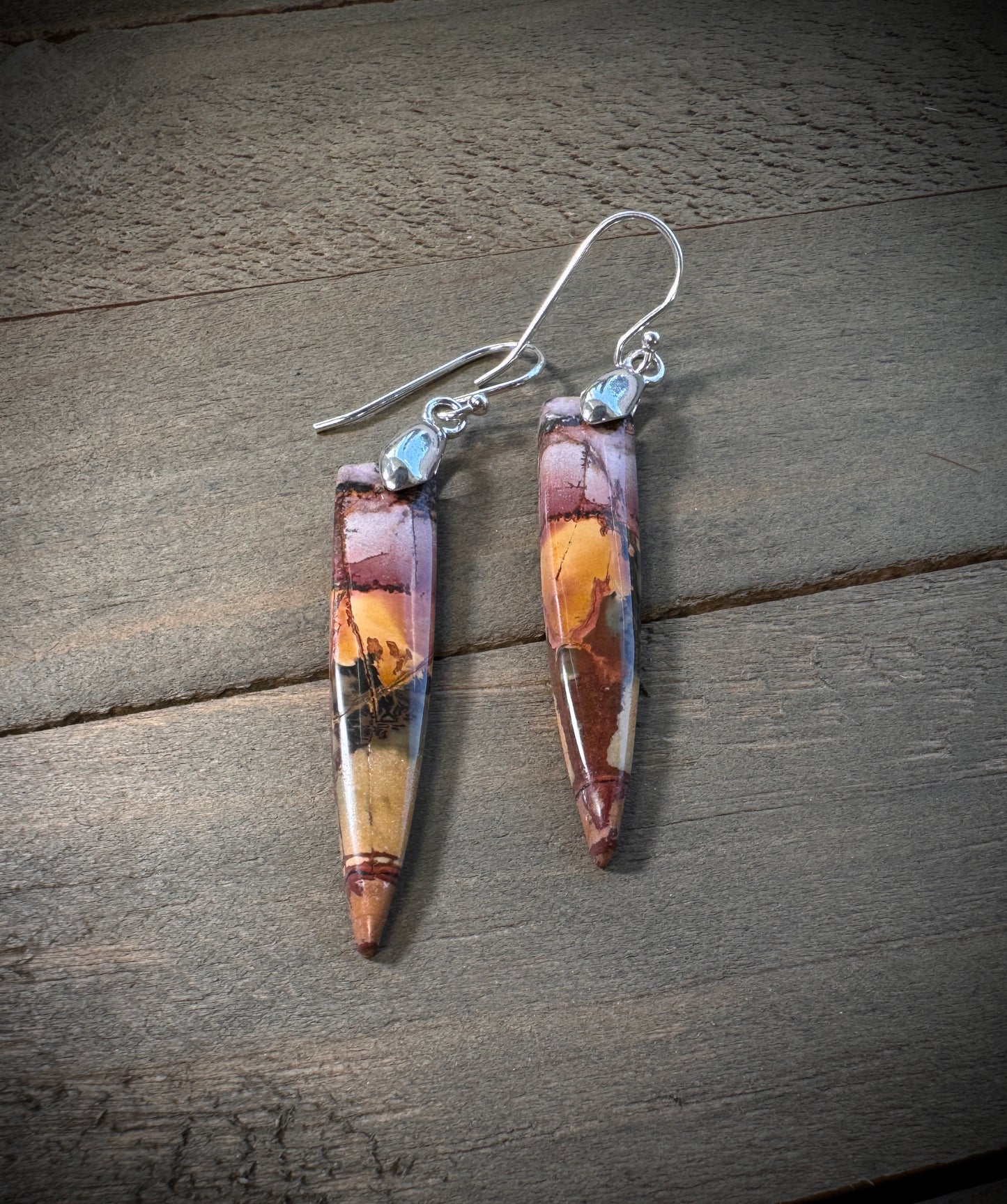 Red Creek Jasper Slab Earrings #9