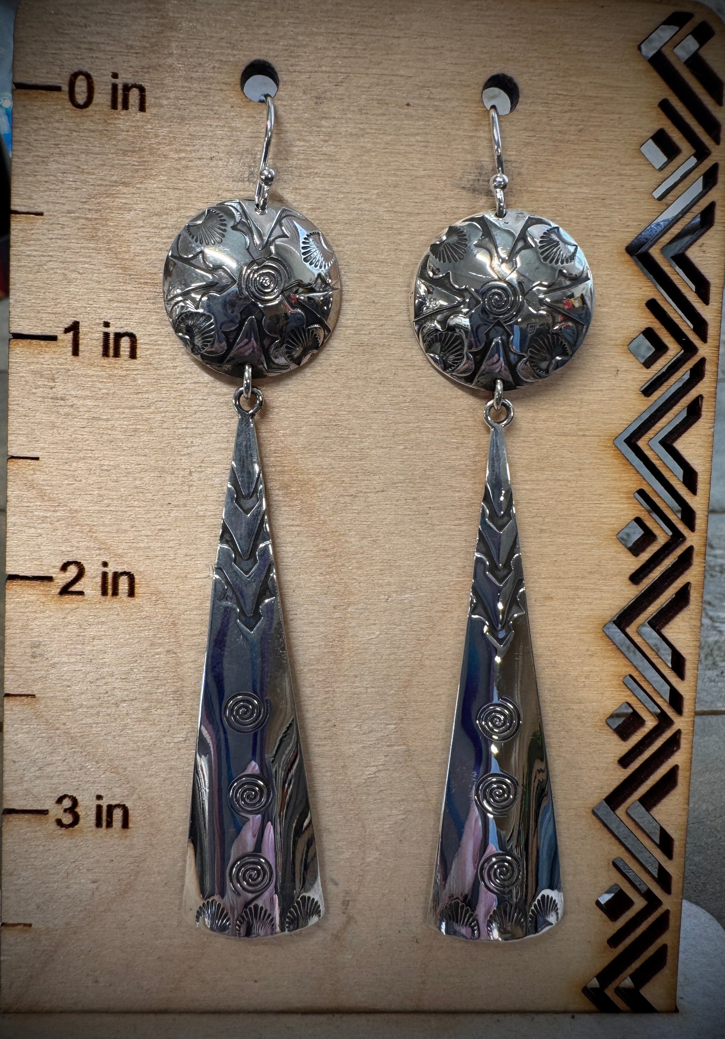 Long Southwest Dangle Earrings