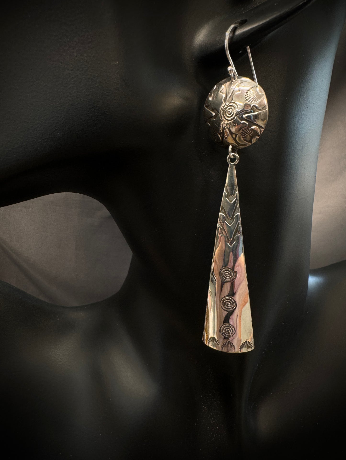 Long Southwest Dangle Earrings