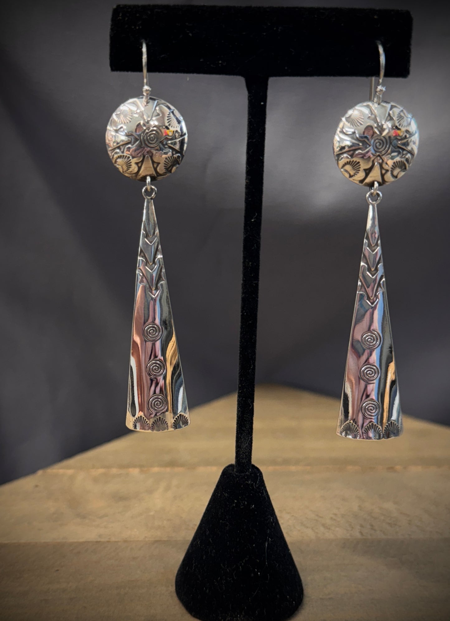 Long Southwest Dangle Earrings