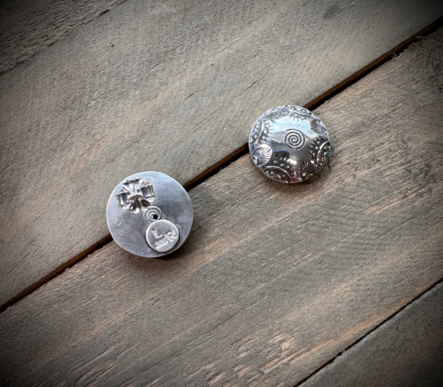 Southwest Button Earrings