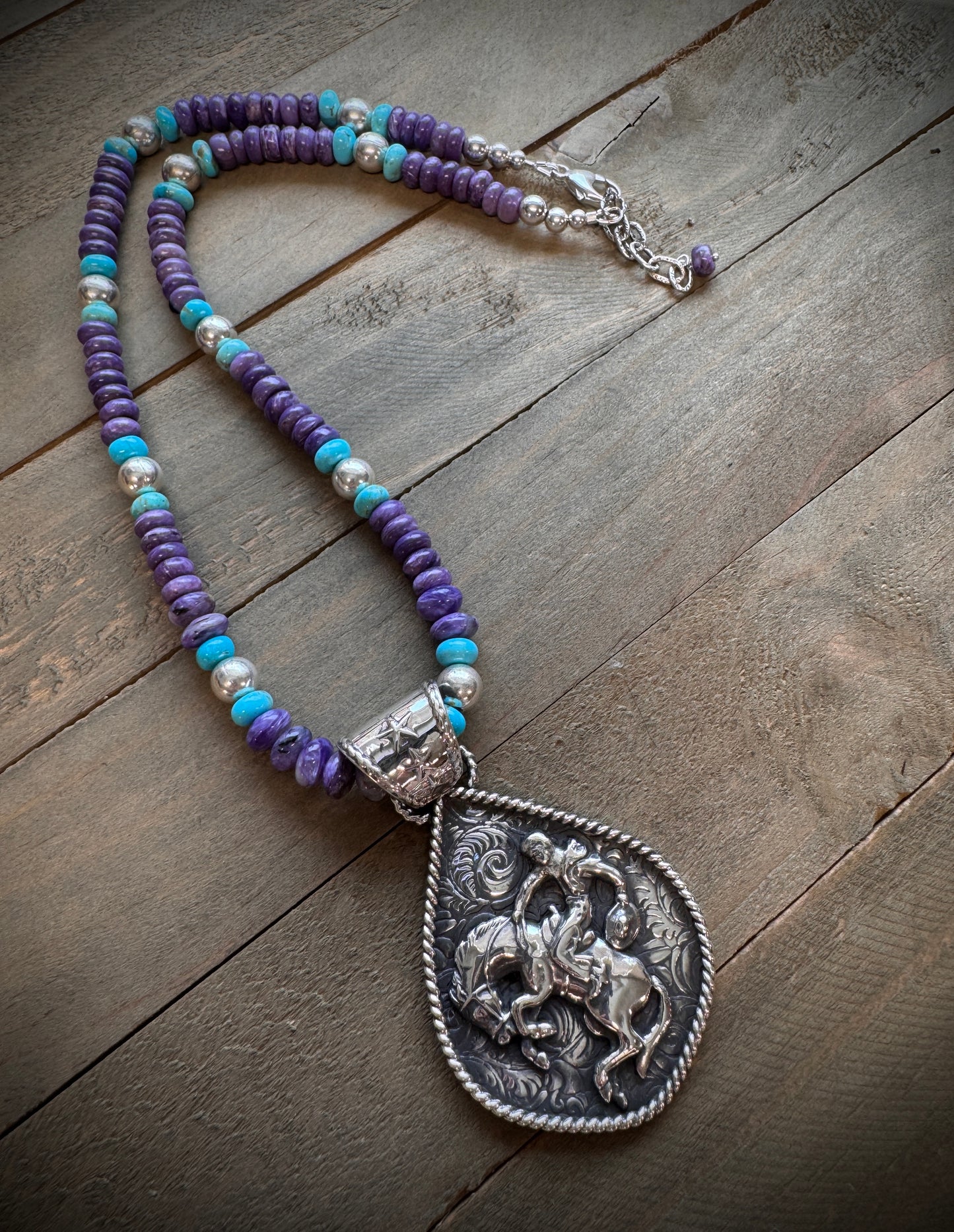 Bucking Bronc Necklace