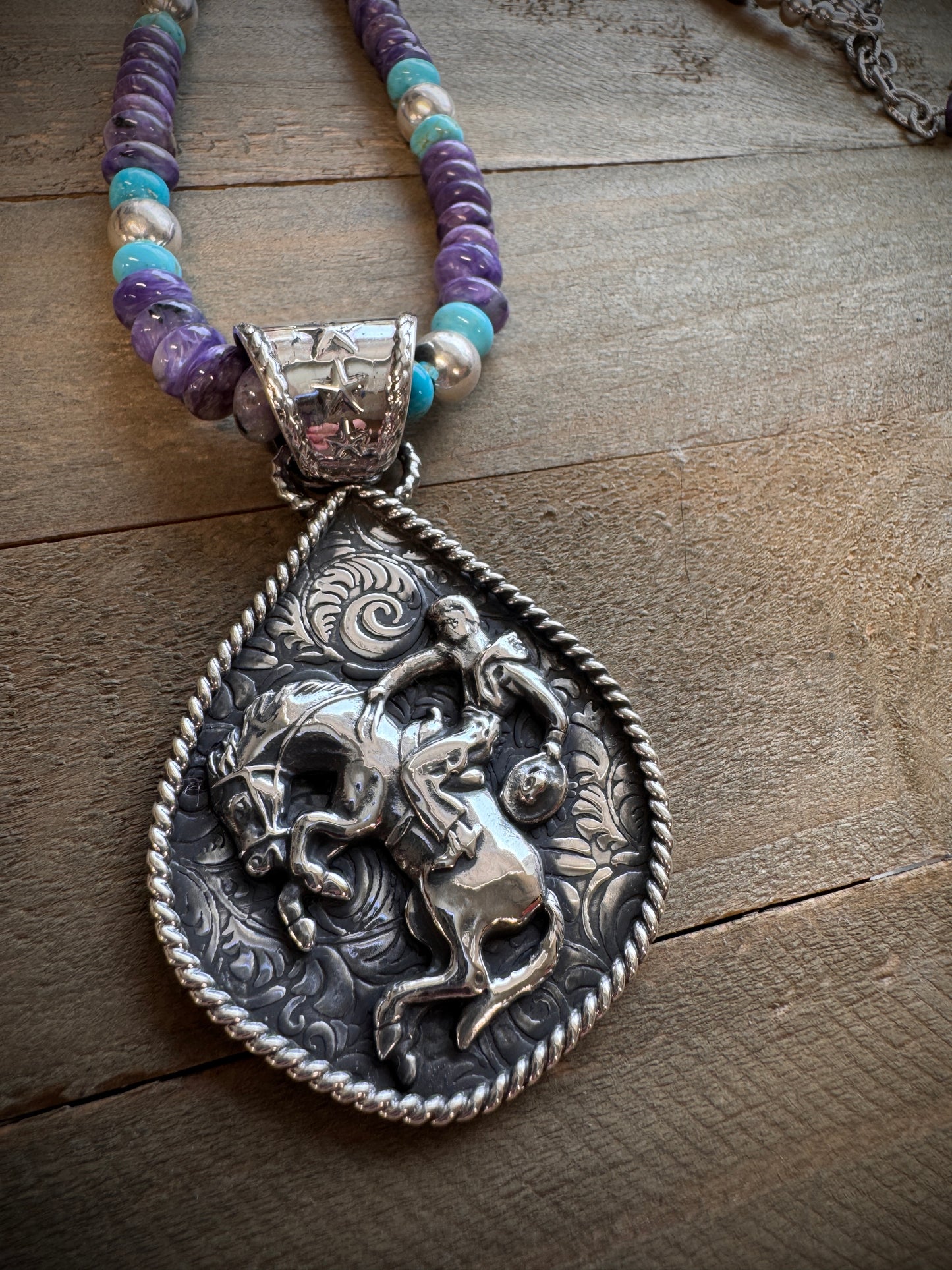 Bucking Bronc Necklace