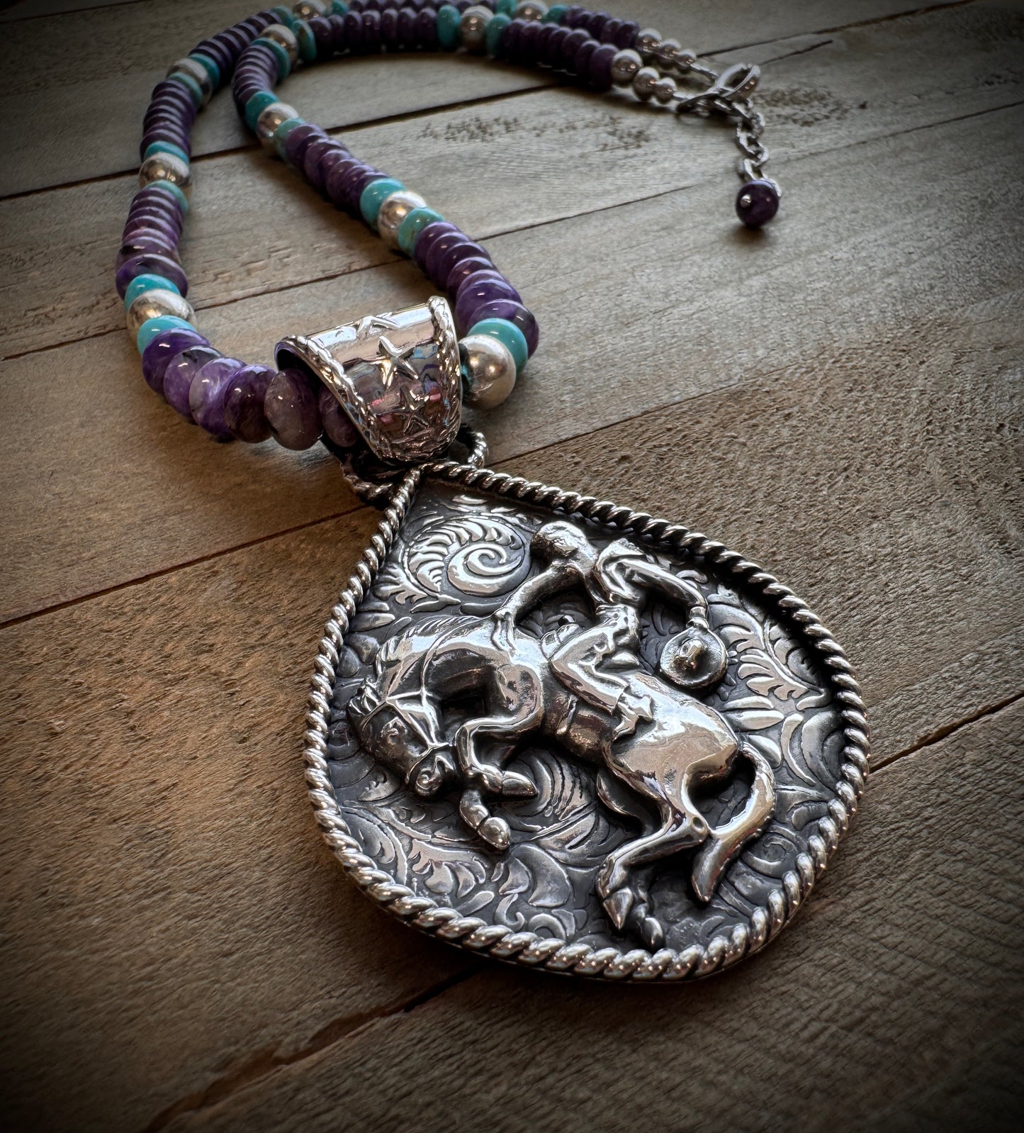 Bucking Bronc Necklace