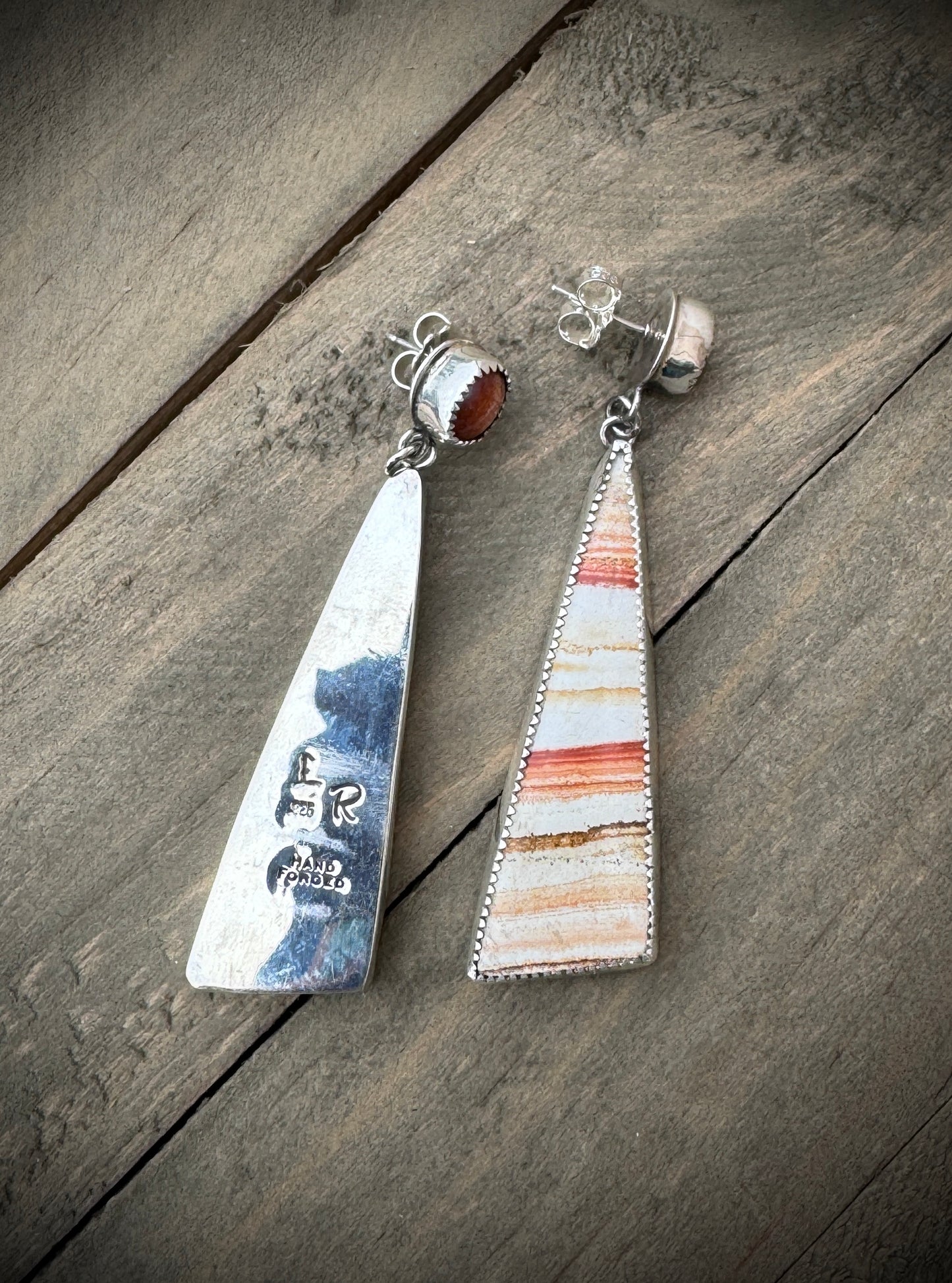 Sunstone and Sahara Dunes Jasper Earrings