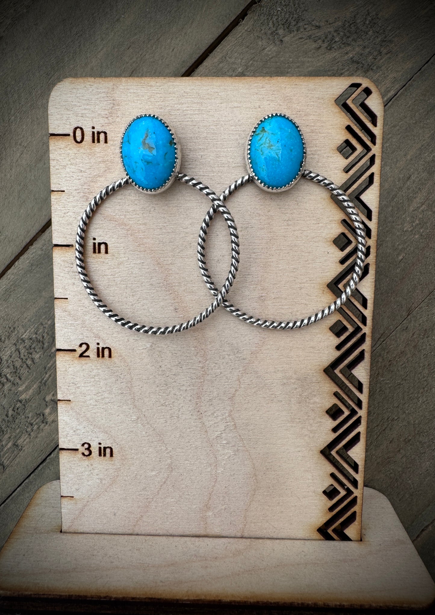 Turquoise Rope Hoops