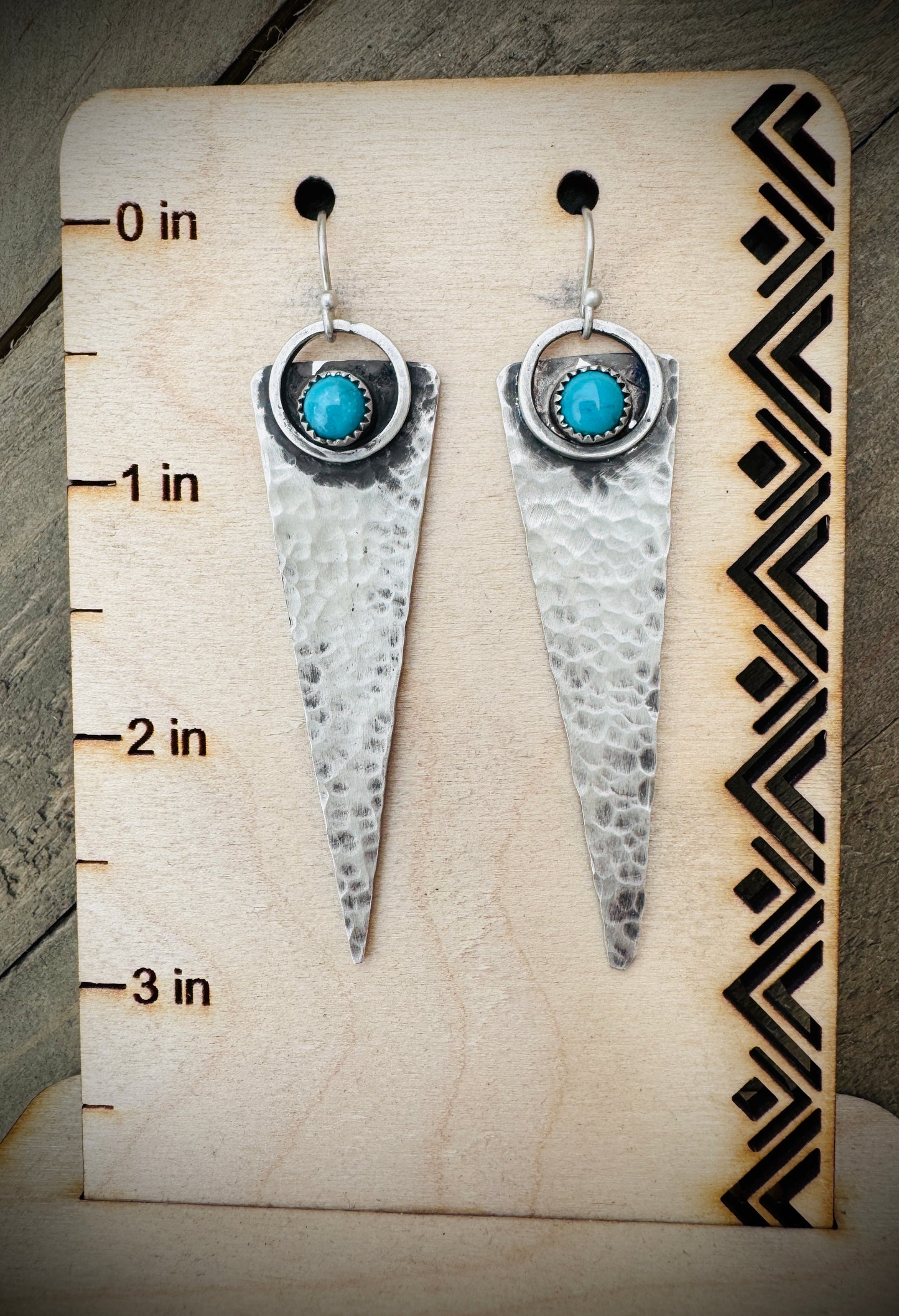 Dagger Earrings - Hammered