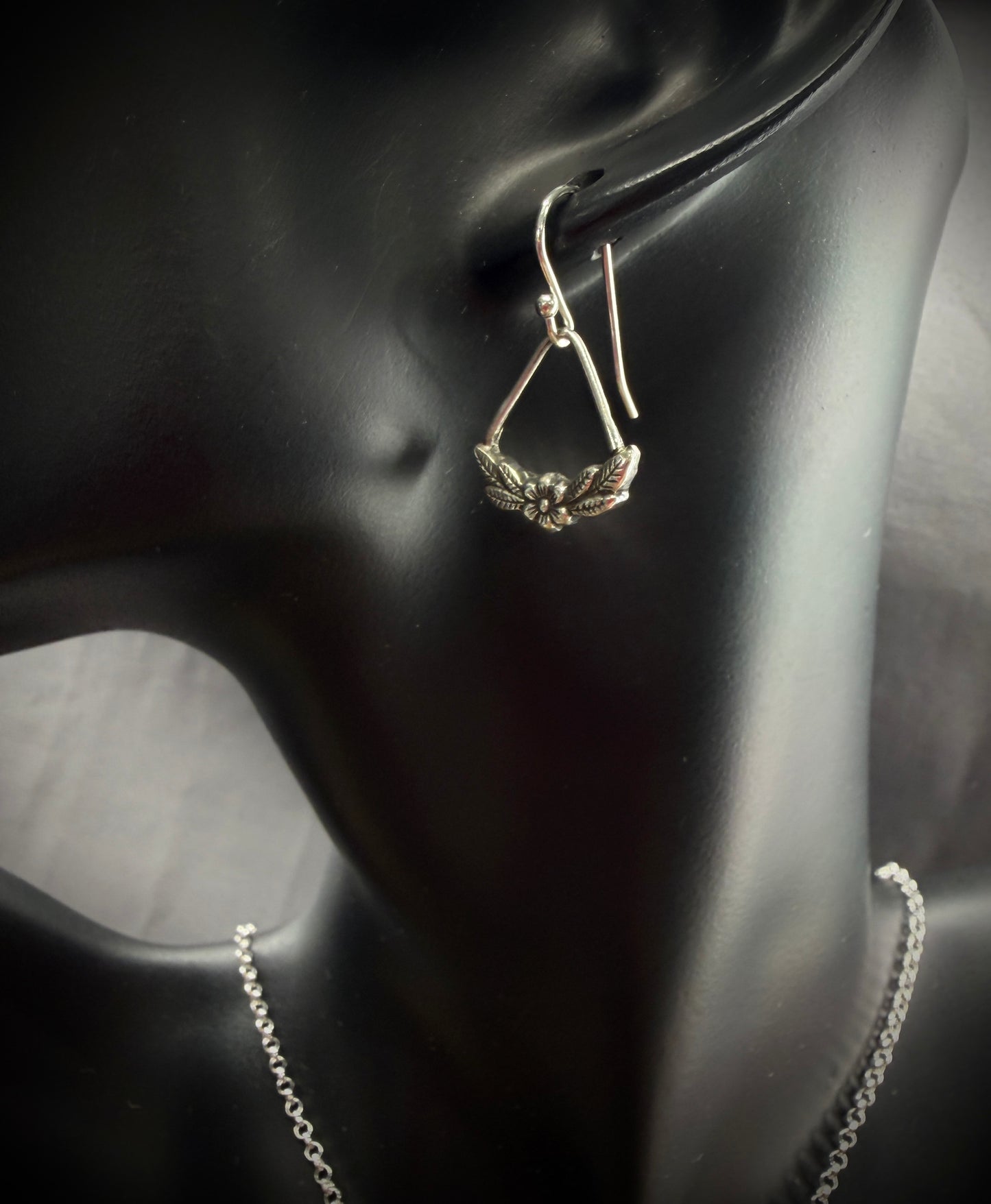 Floral and Leaf Earrings