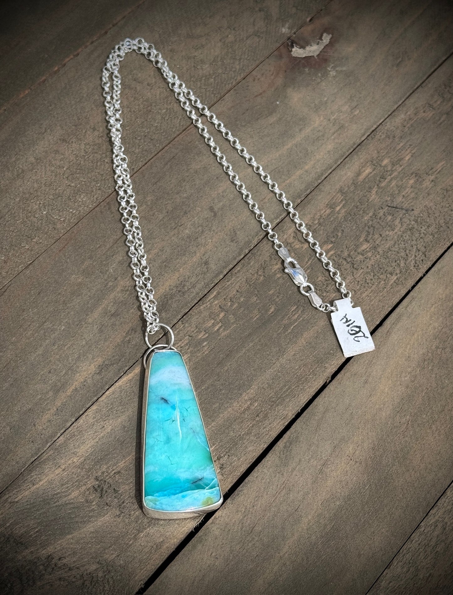 Opal Wood Fossil Necklace