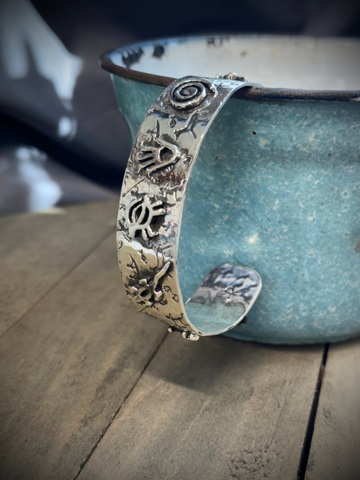 Petroglyph Cuff Bracelet
