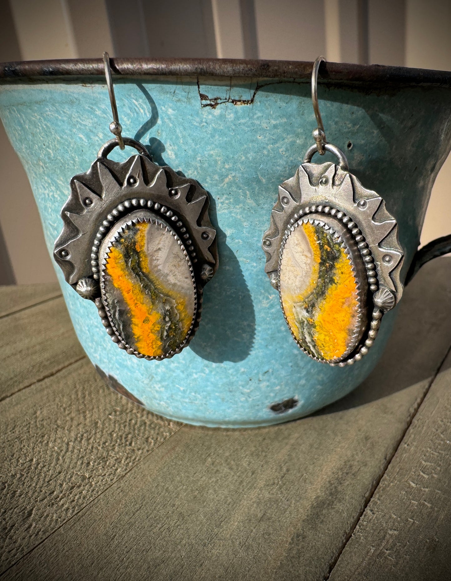 Bumble Bee Jasper Earrings