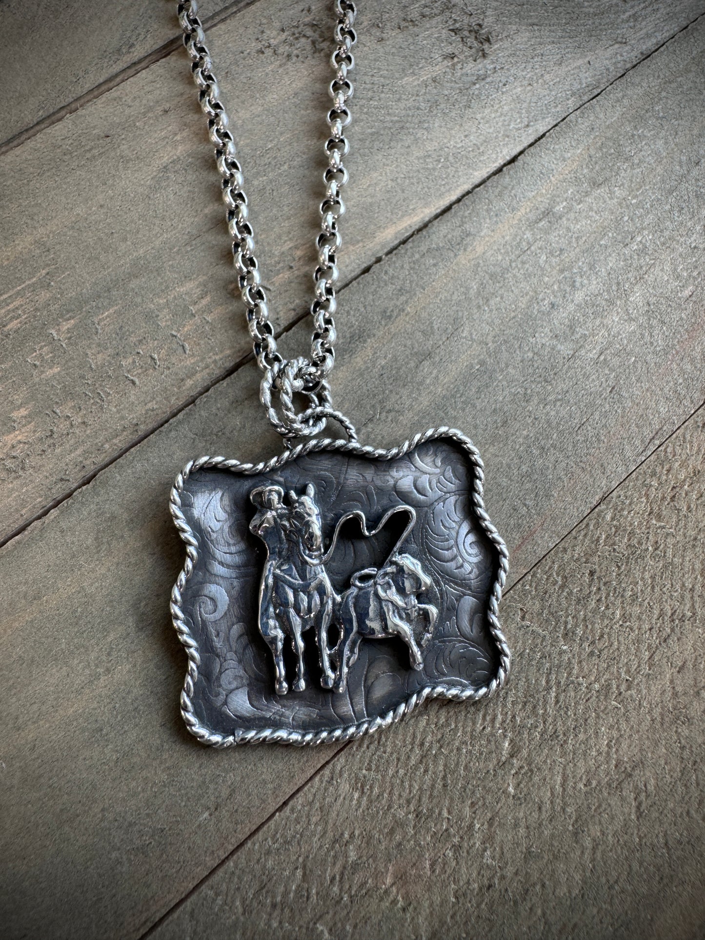 Calf Roper Necklace
