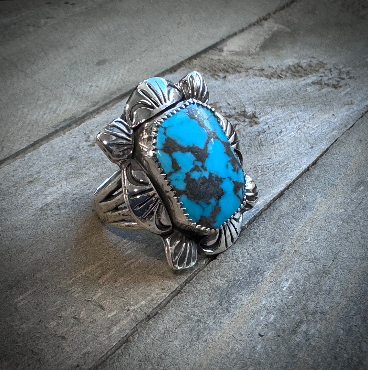 Octagon Turquoise Ring