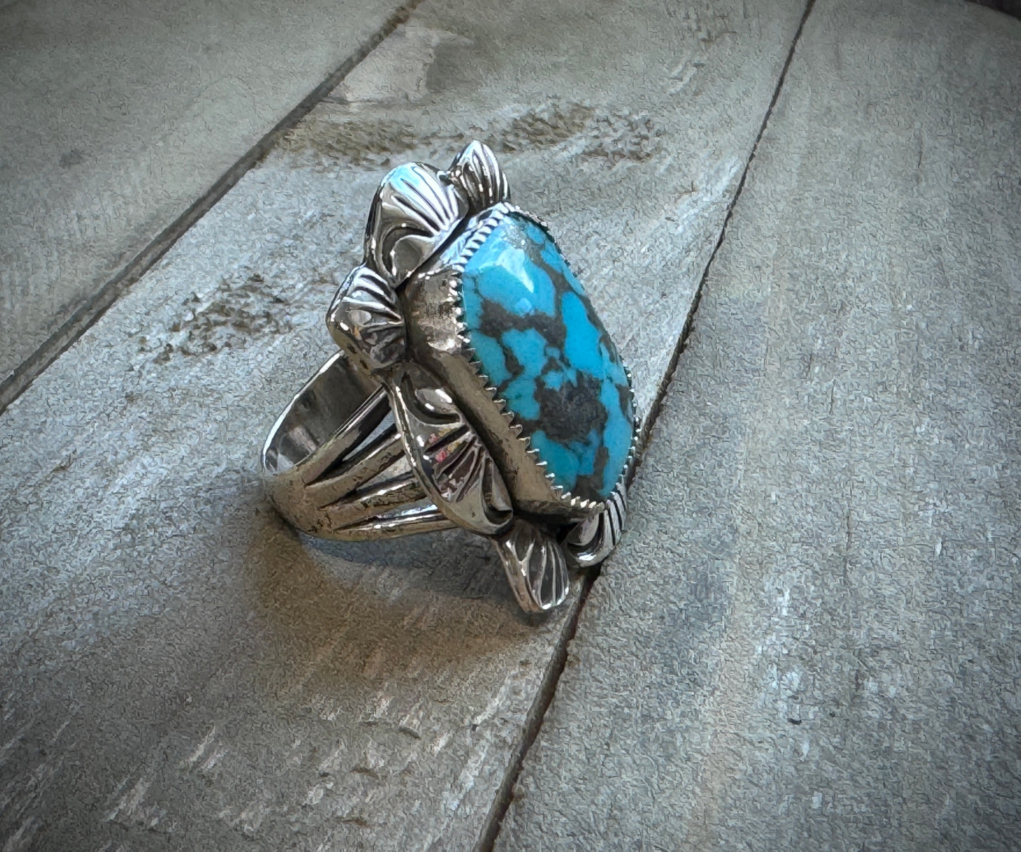 Octagon Turquoise Ring