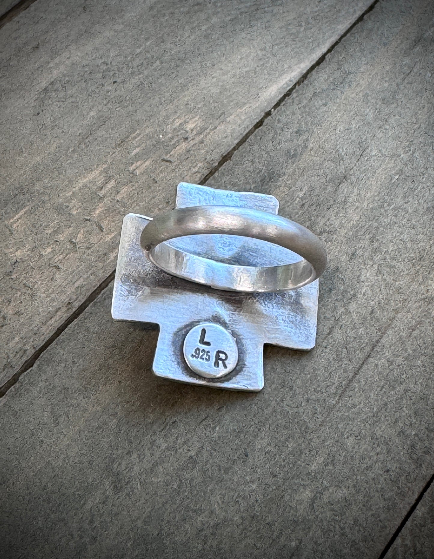 Cross with Turquoise Ring