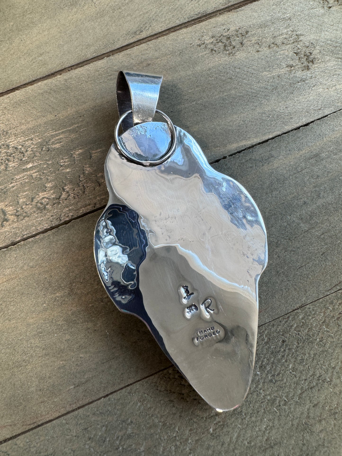 Owl and Turquoise Pendant