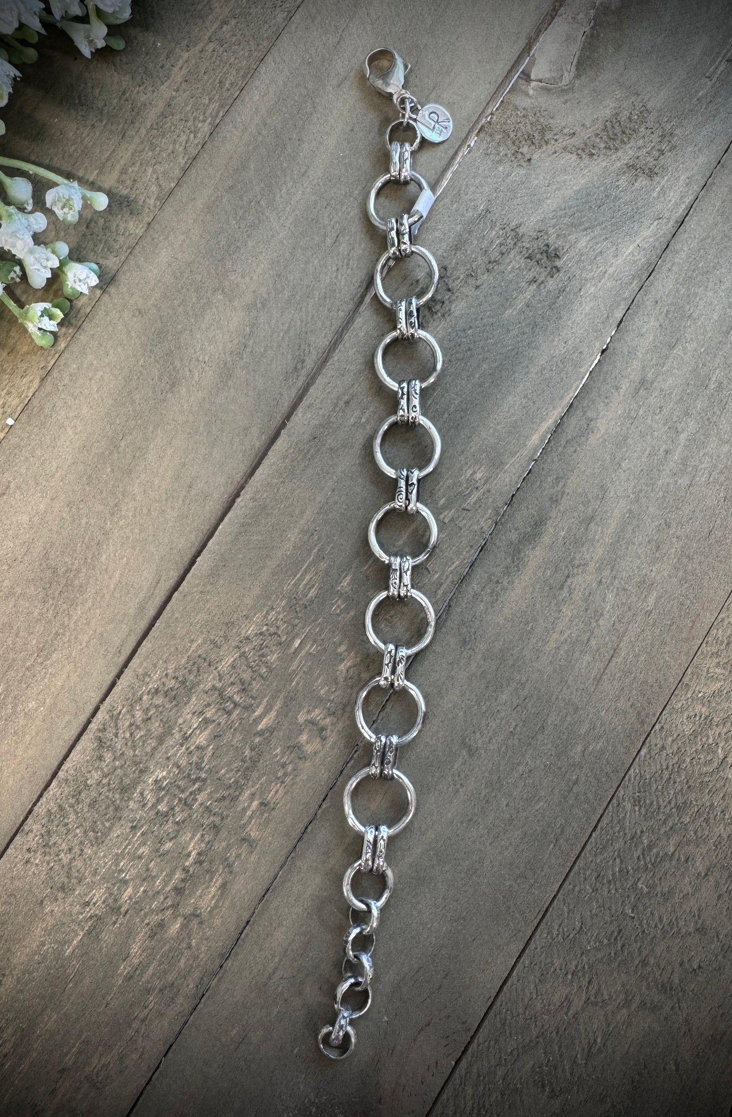 Hand Stamped Link Bracelet