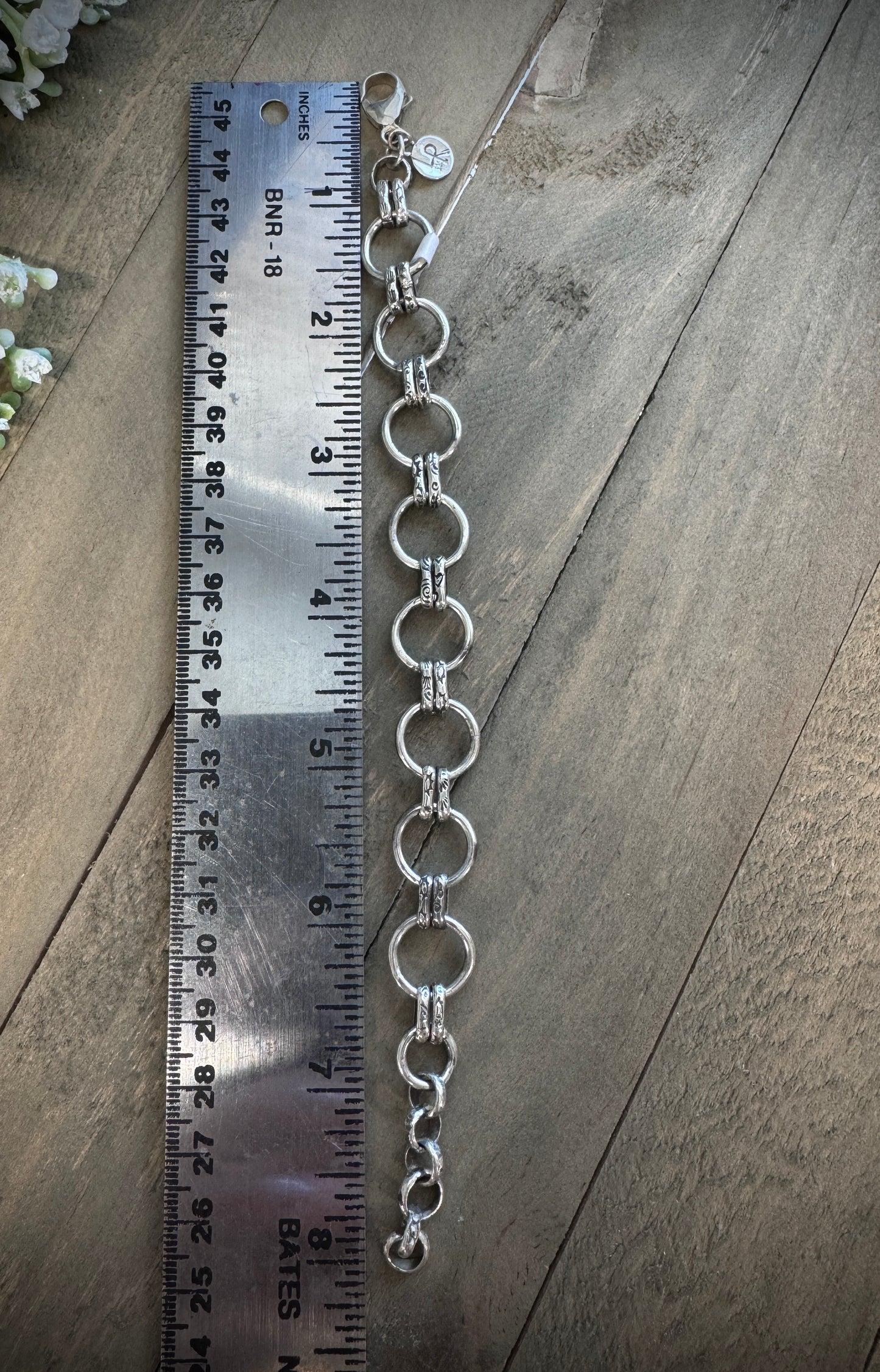 Hand Stamped Link Bracelet