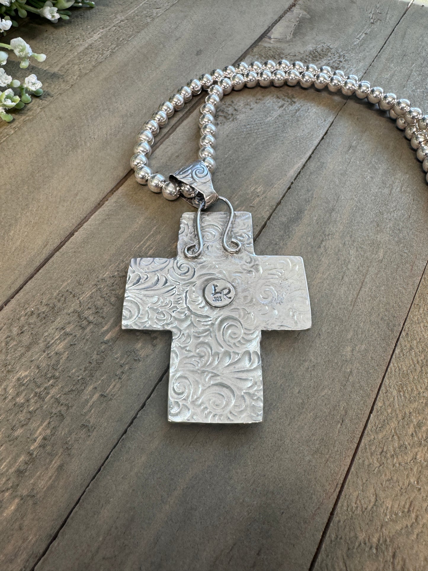 Western Cross with Bronc Rider