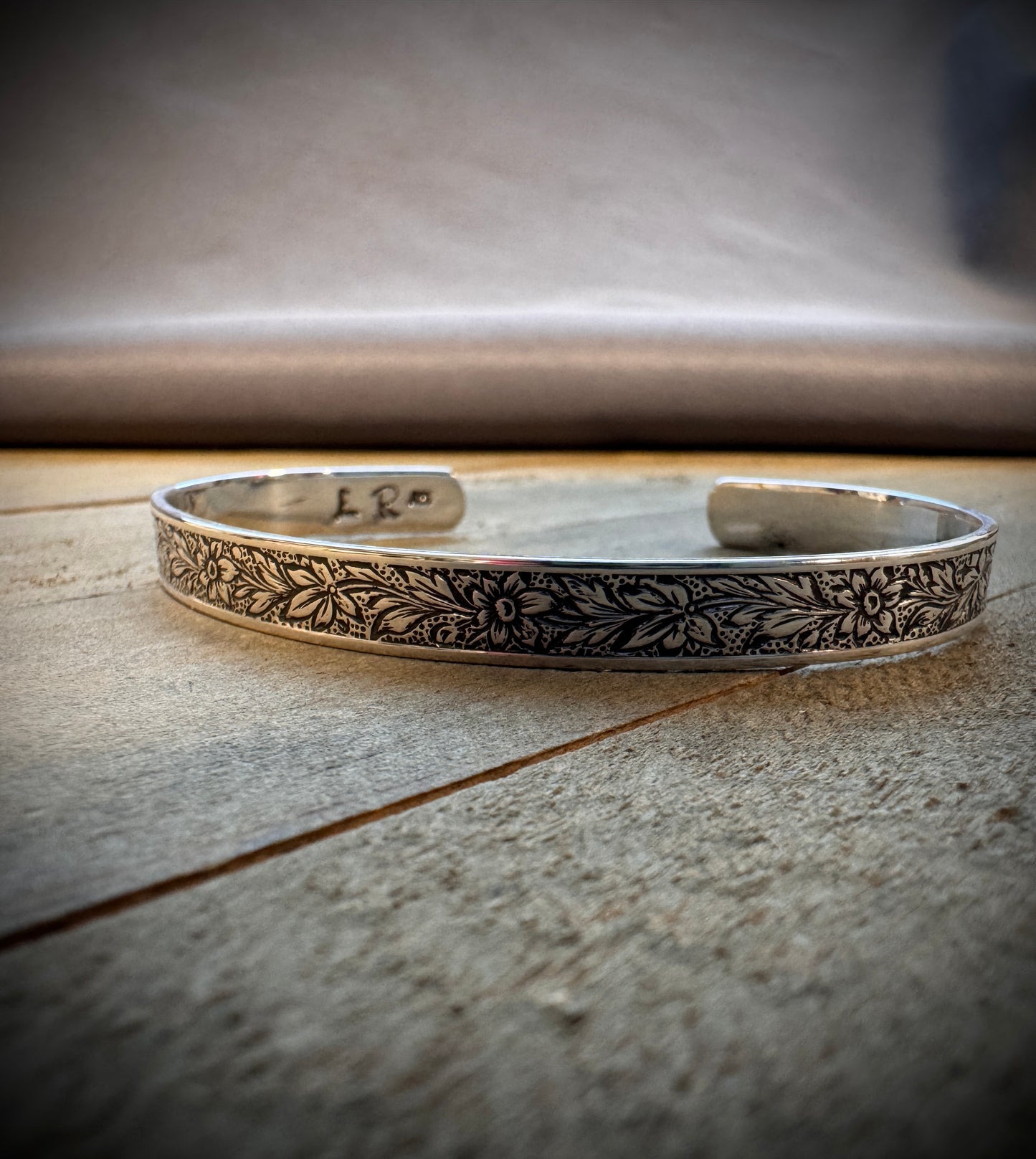 Floral Vine Cuff Bracelet