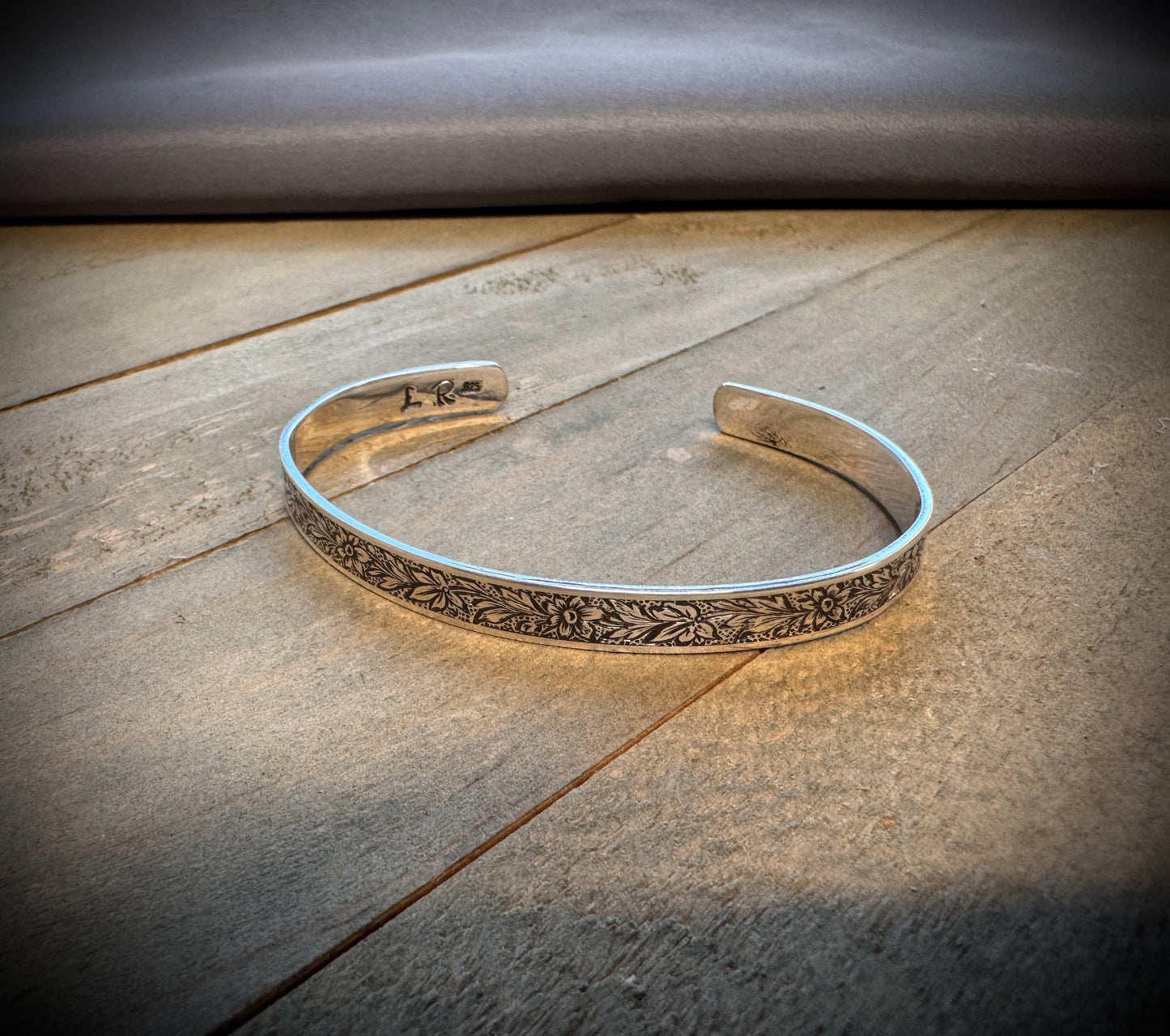 Floral Vine Cuff Bracelet