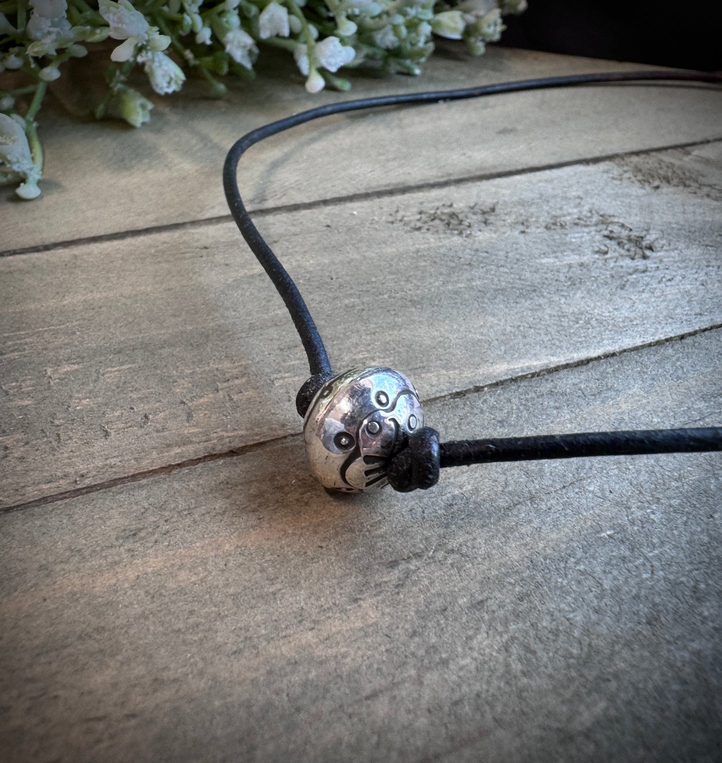 Bead and Leather Necklace
