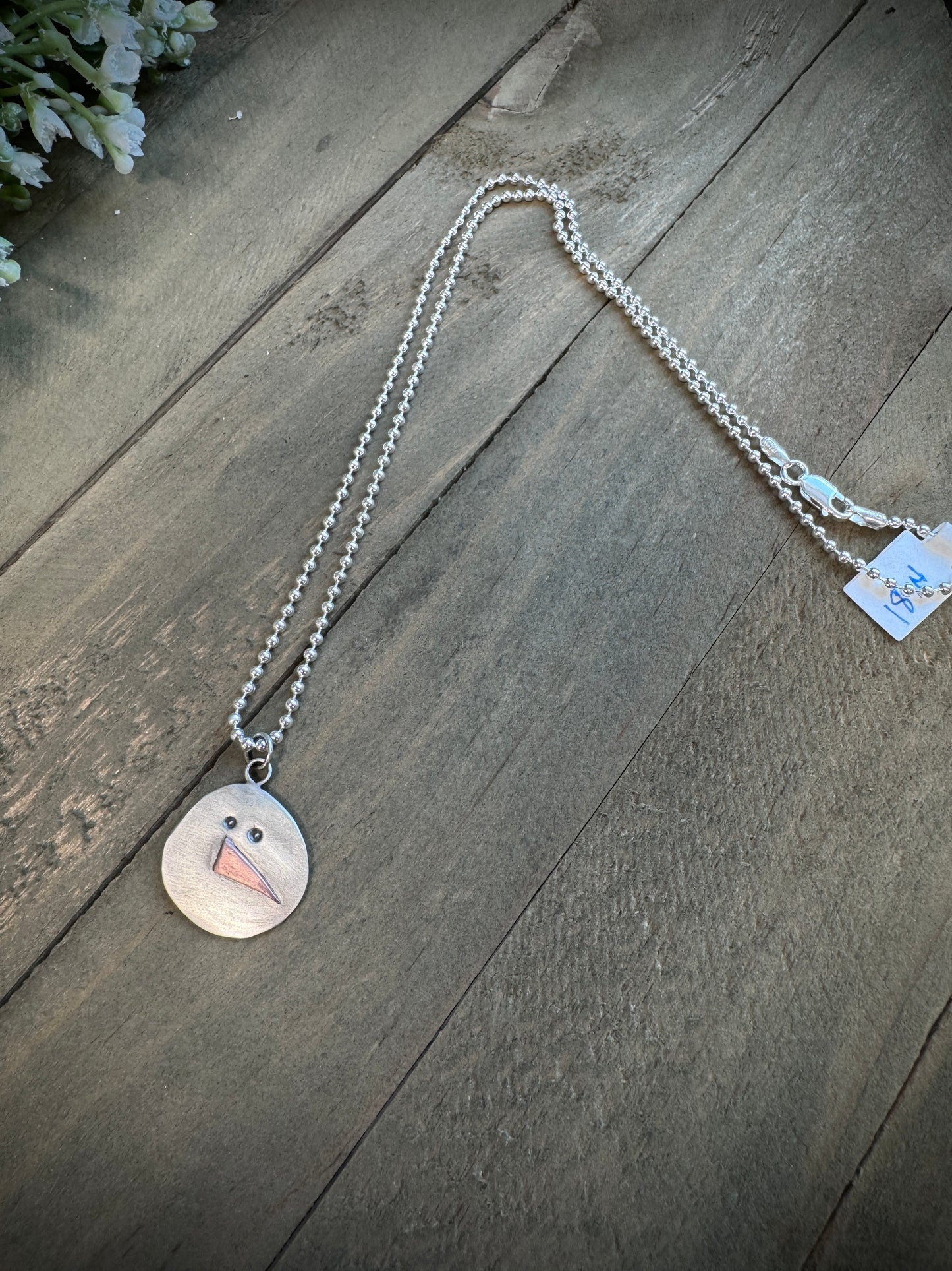 Snowman Necklace