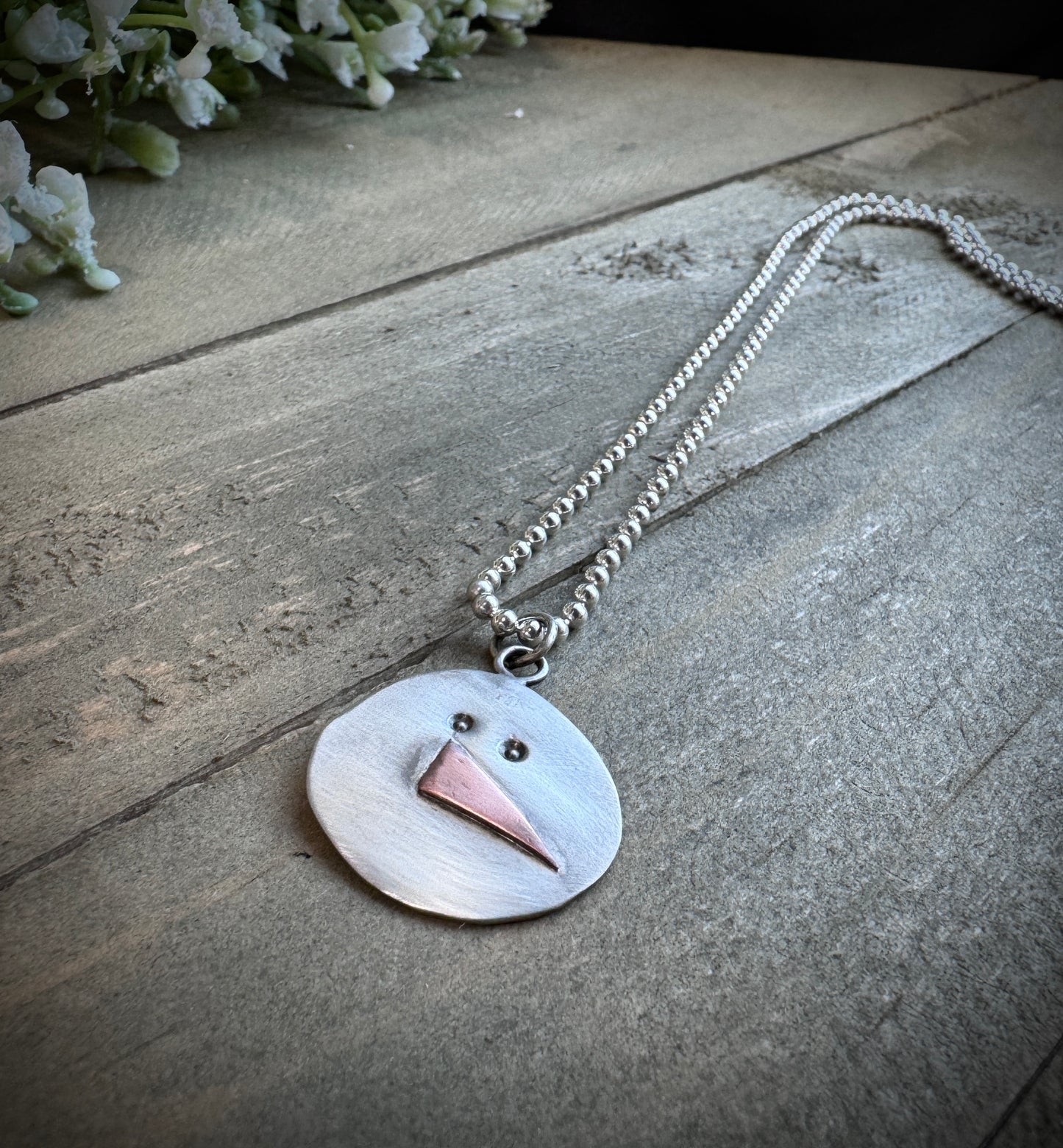Snowman Necklace