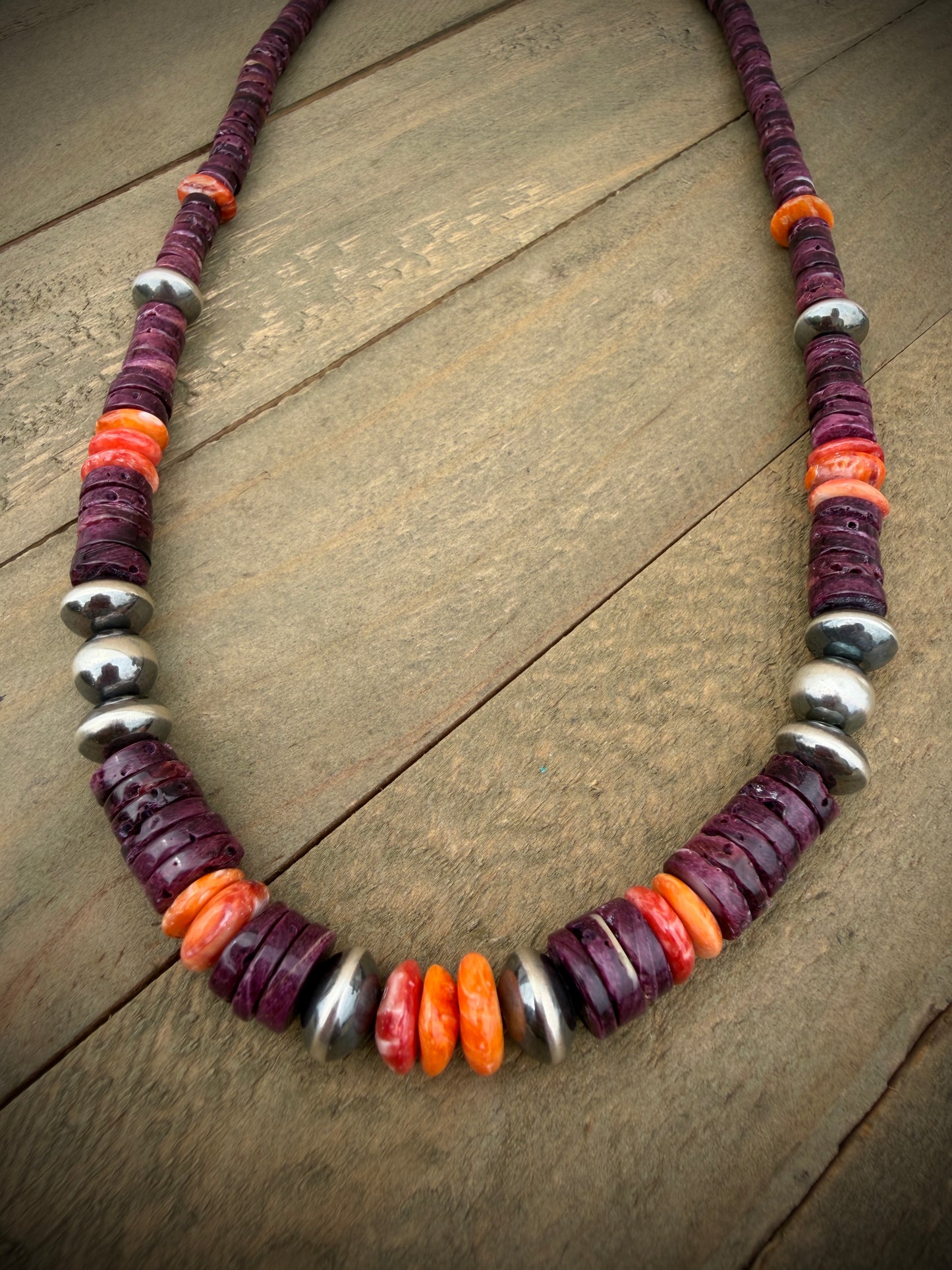 Purple Spiny Oyster Necklace