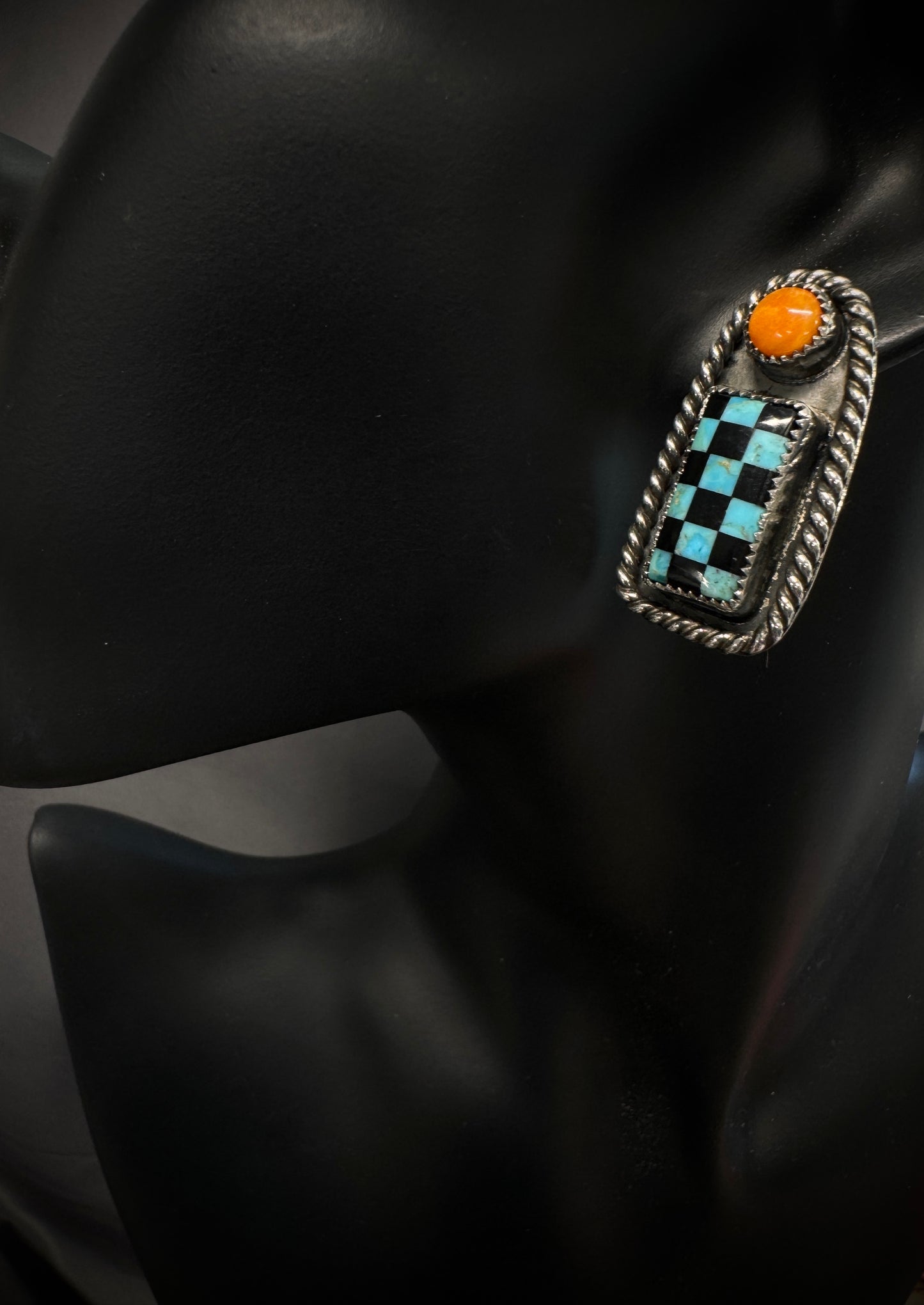 Colorful Checked Earrings