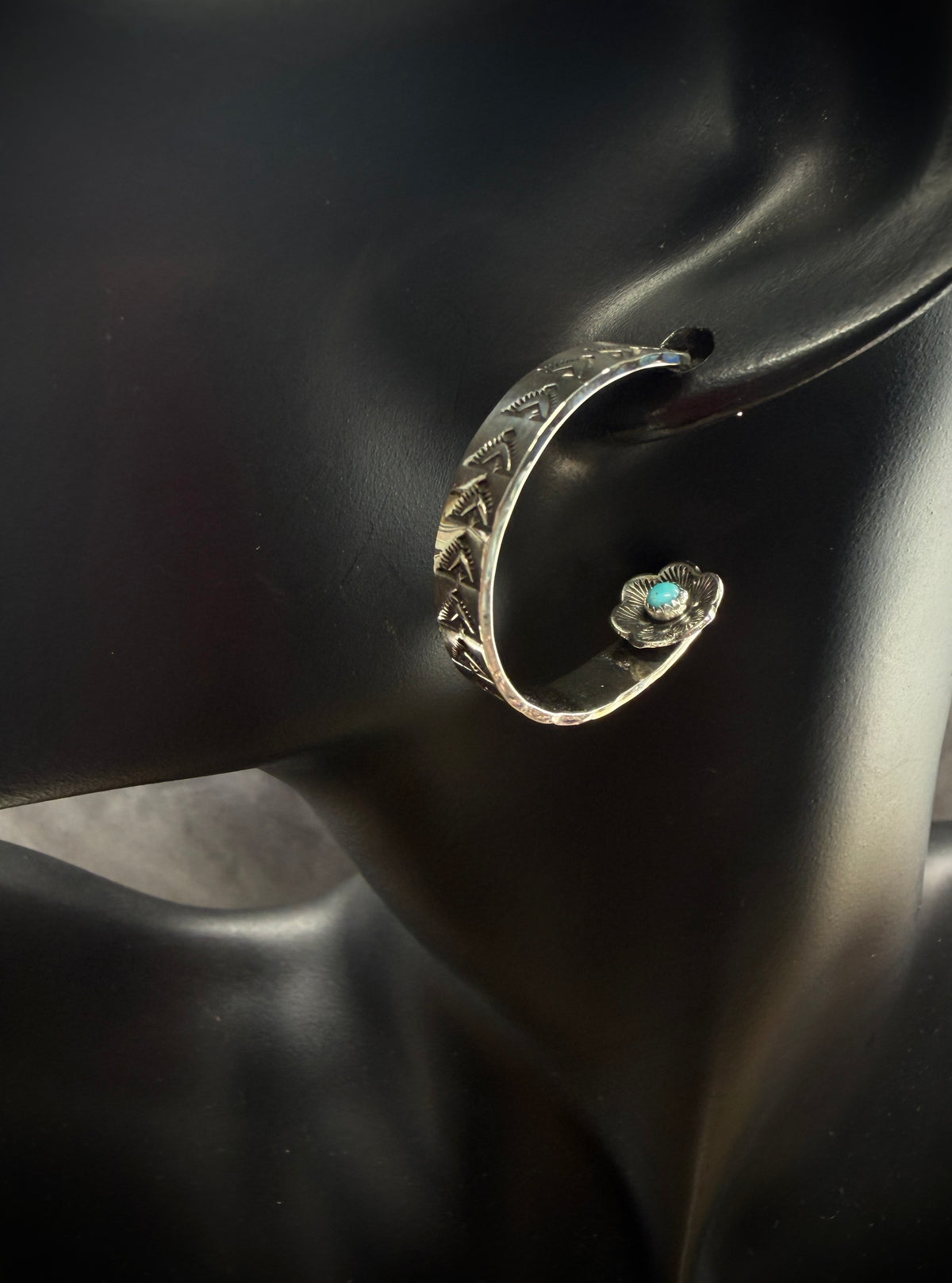 Hidden Flower with Turquoise #3