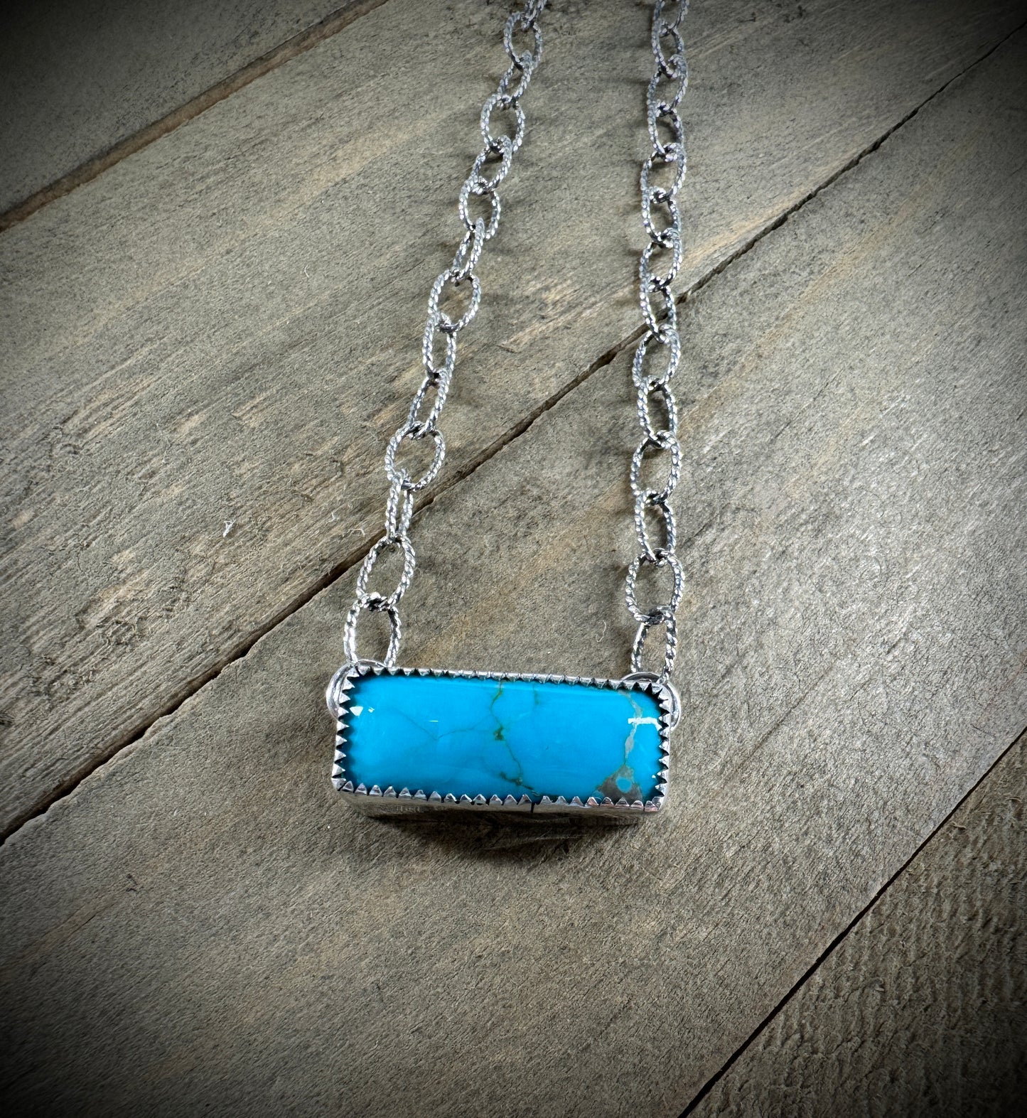 Turquoise Bar Necklace - Kingman