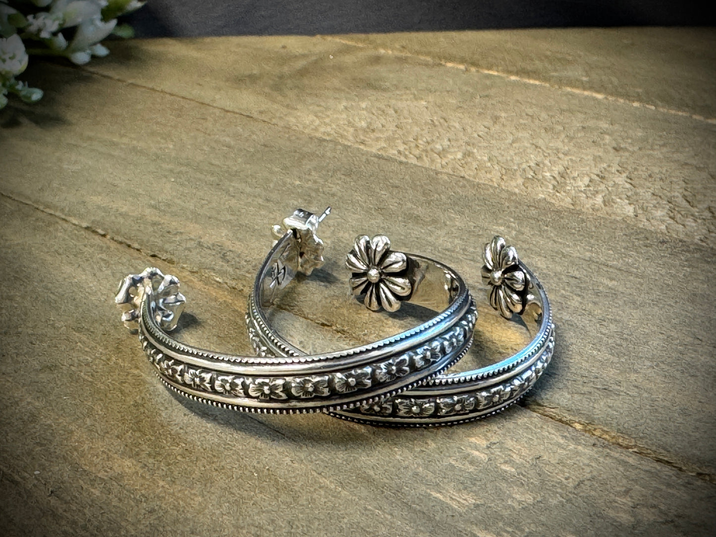 Hidden Flower Earring #2