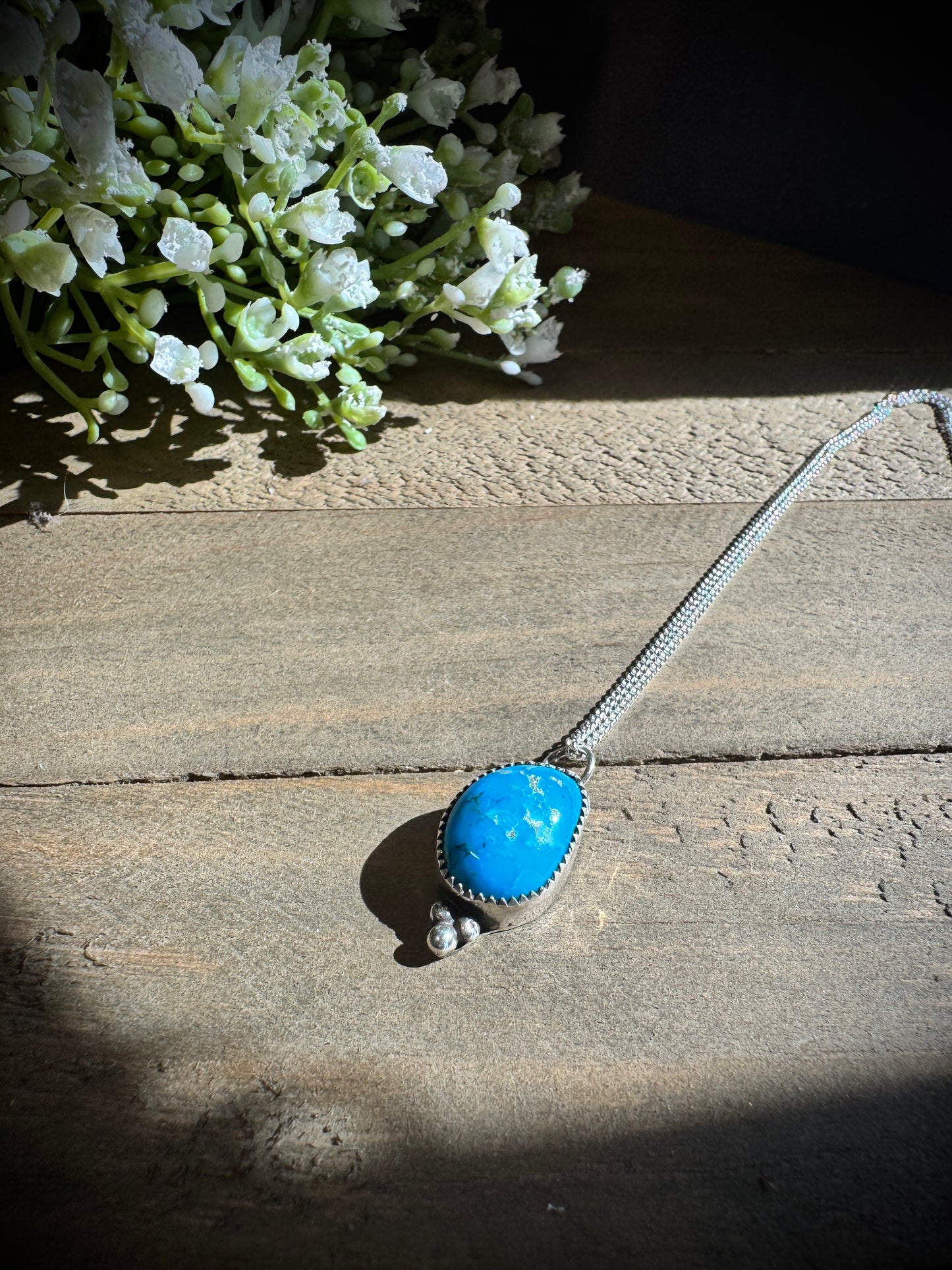 Petite Kingman Turquoise Necklace