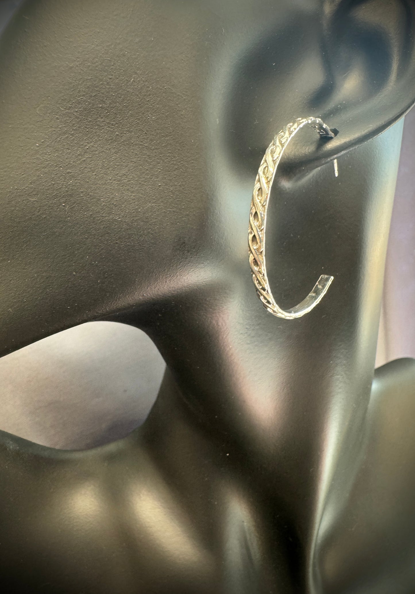 Patterned Hoop Earrings #2