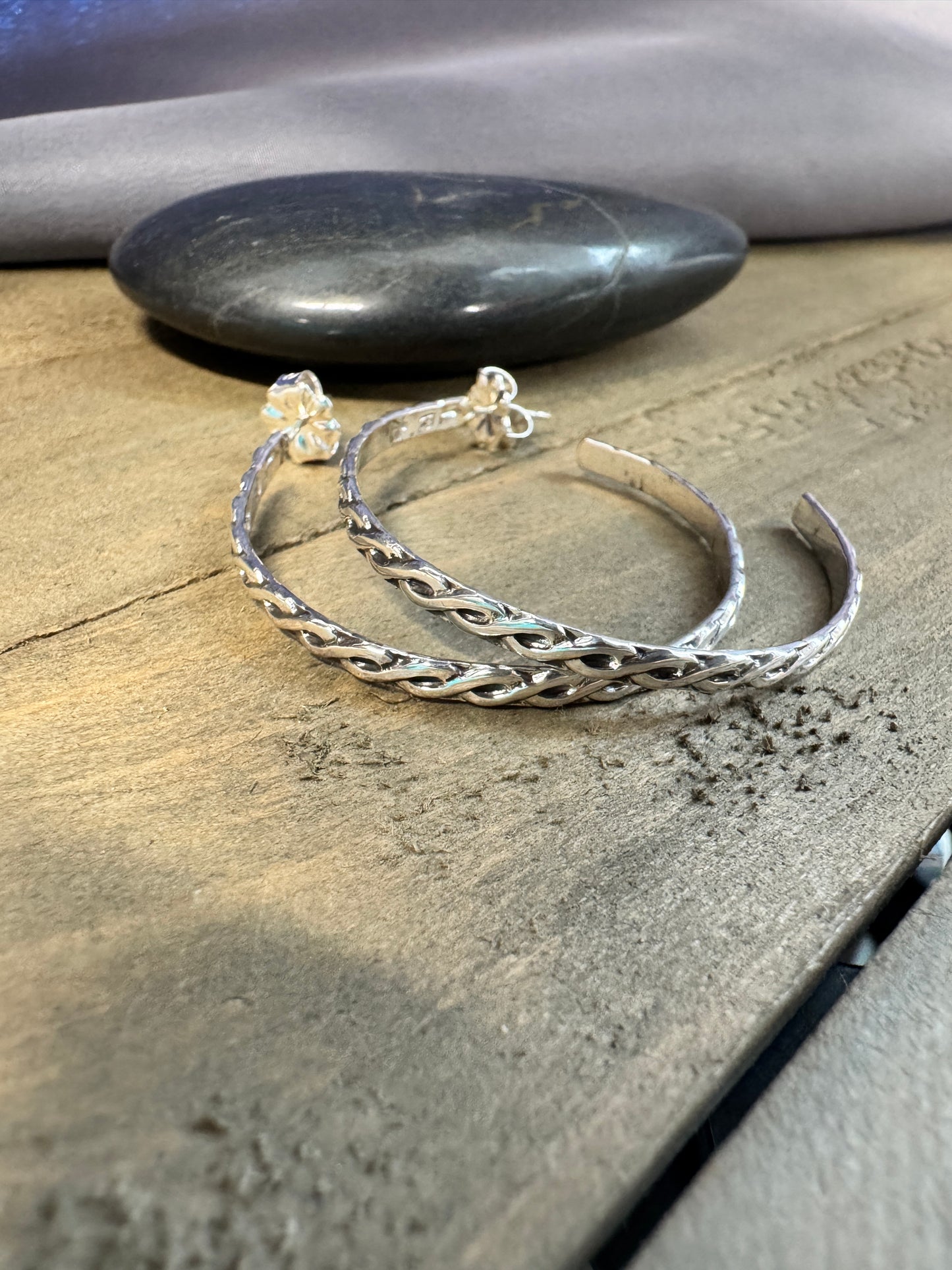 Patterned Hoop Earrings #2