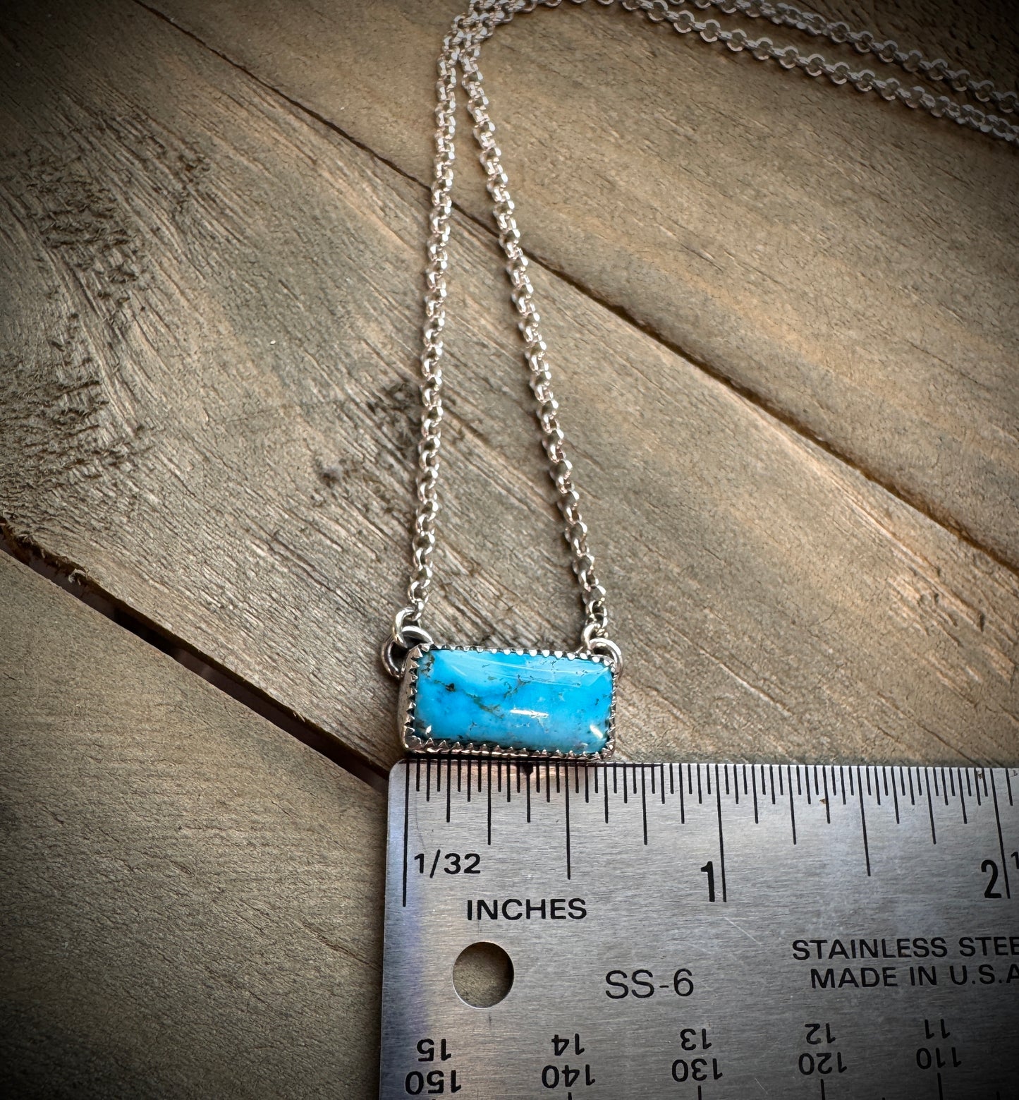 Turquoise Bar Necklace