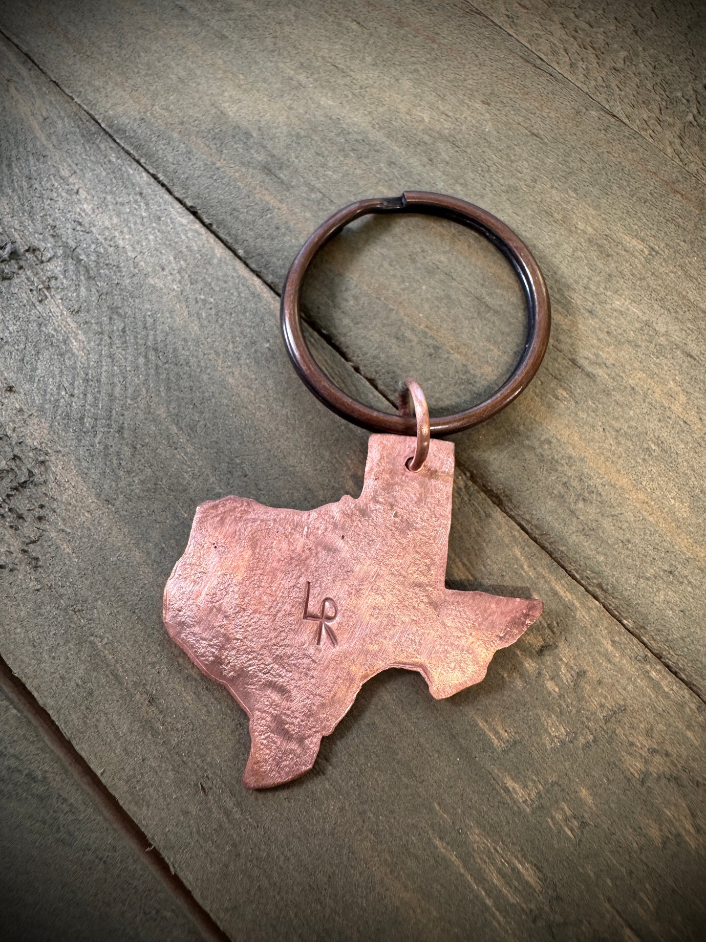 Texas Key Chain - Sterling Heart