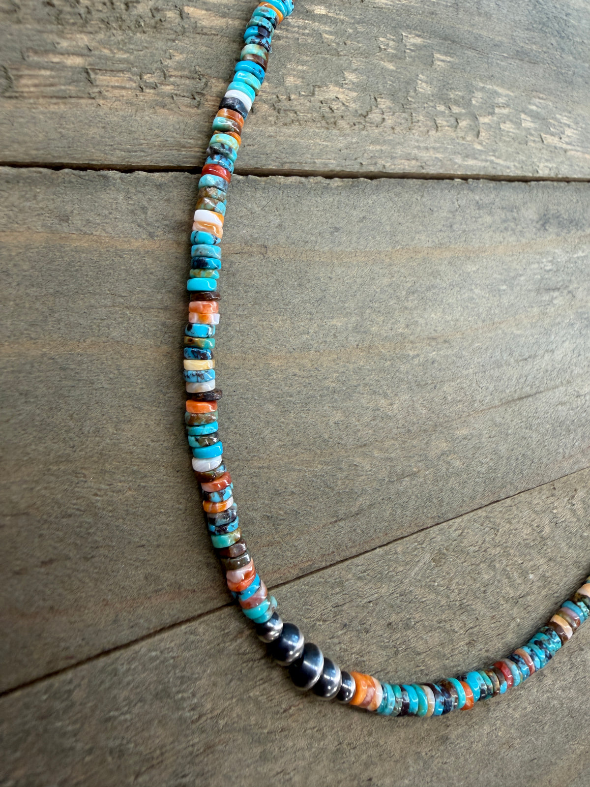 Turquoise and Spiny Oyster Necklace