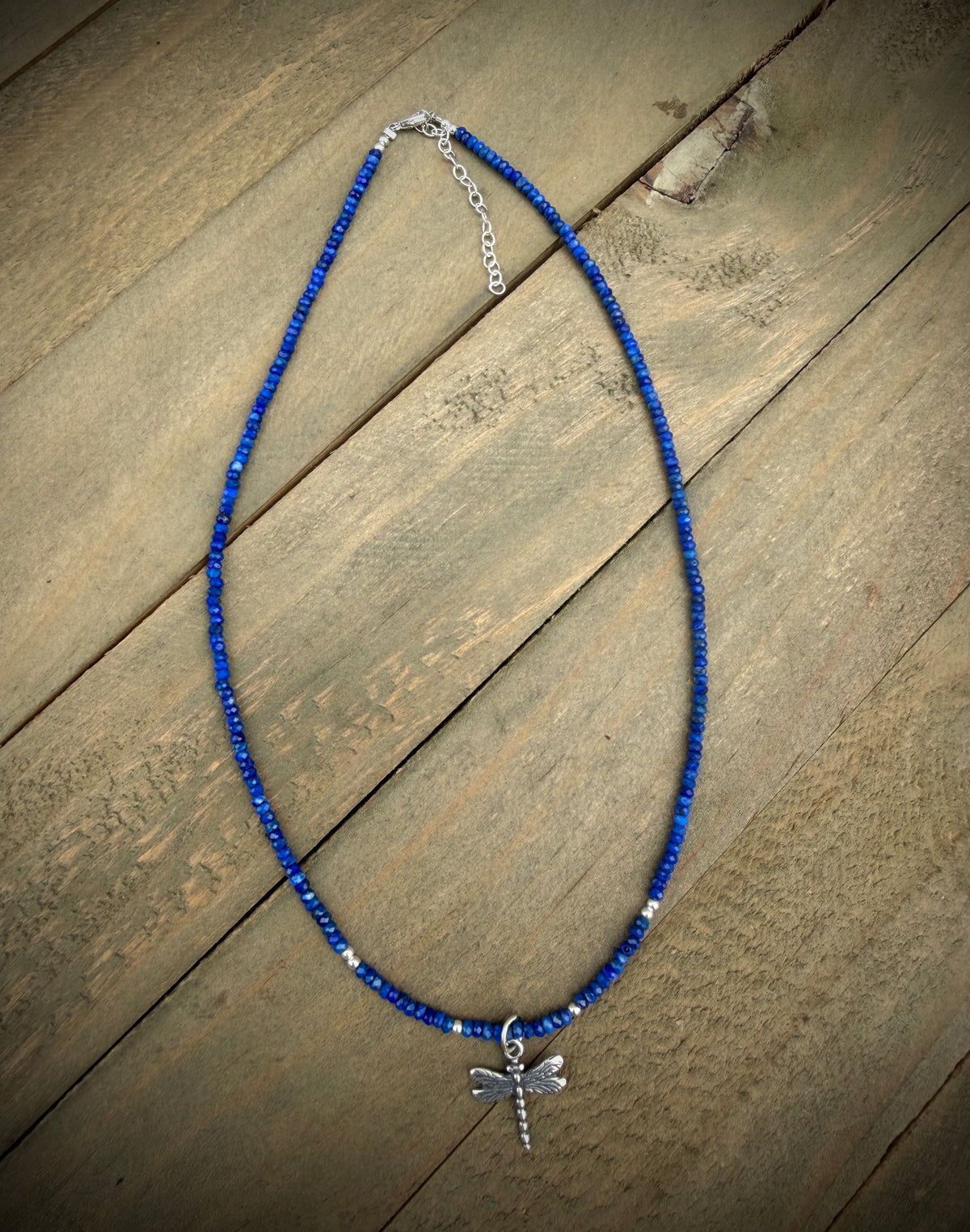 Lapis and Dragonfly Necklace