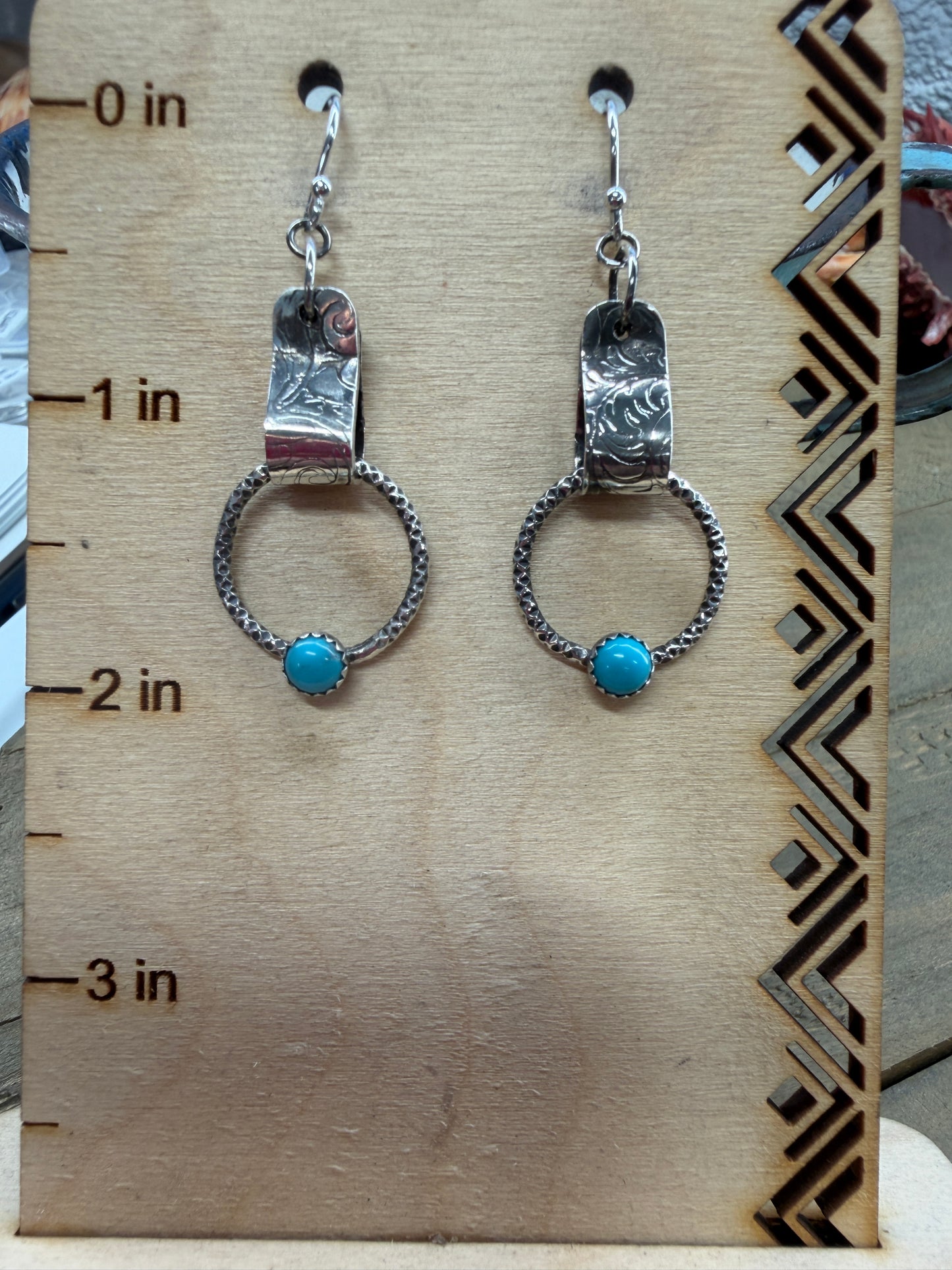 Turquoise Hoop Earrings