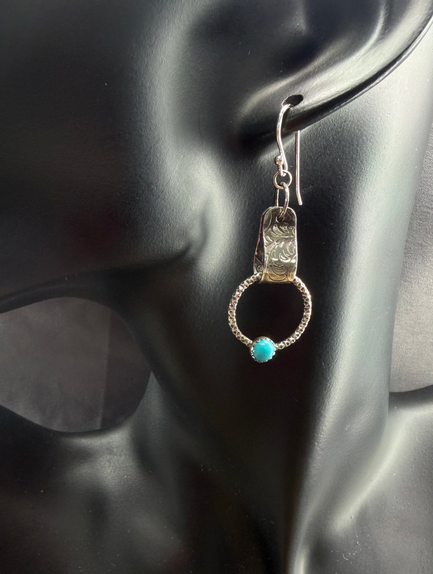 Turquoise Hoop Earrings