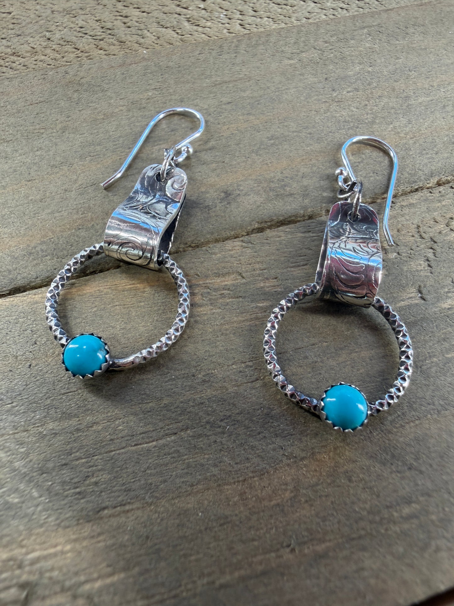 Turquoise Hoop Earrings