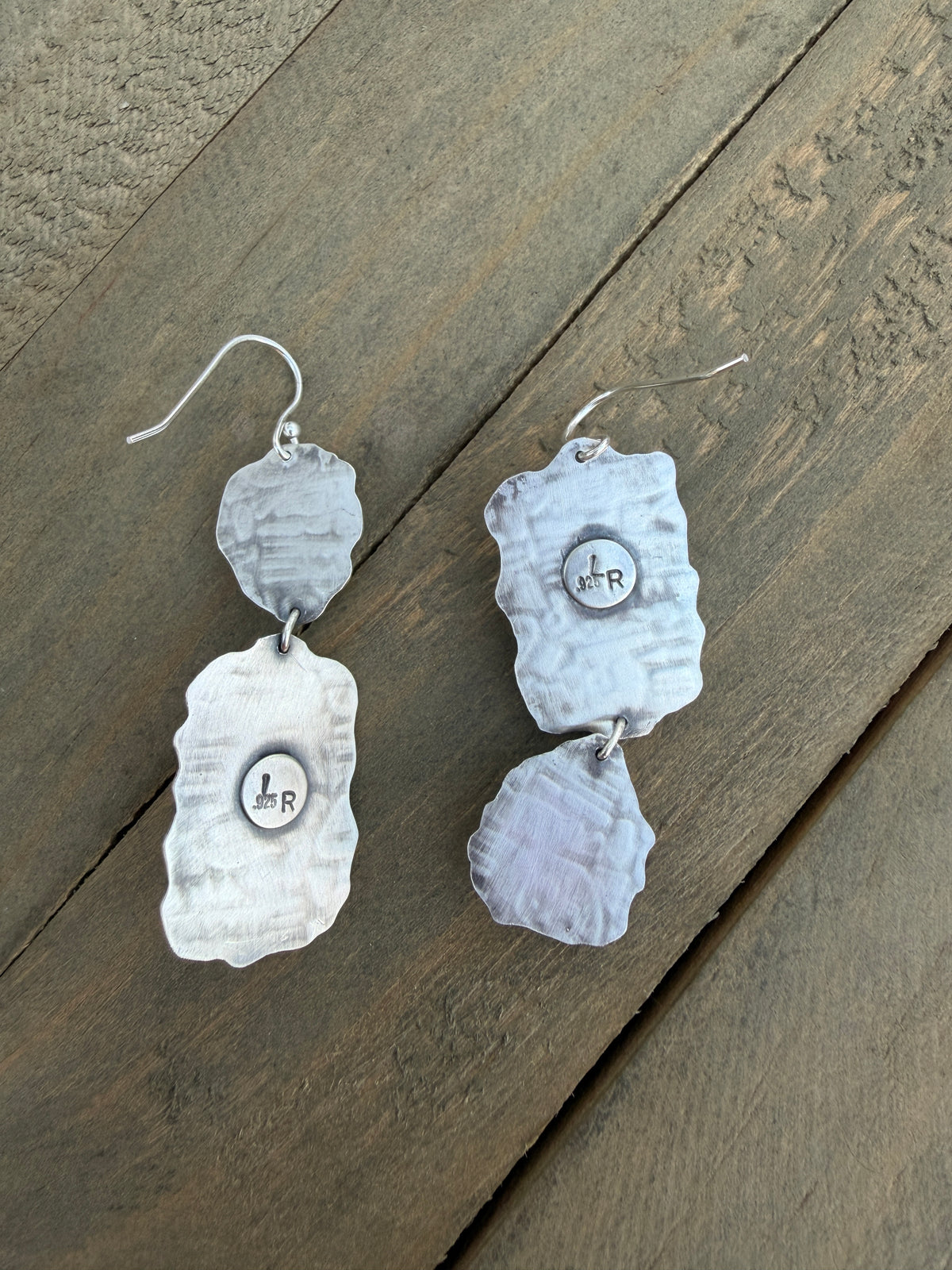 Turquoise and Orange Spiny Boho Earrings