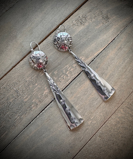Long Southwest Dangle Earrings