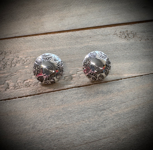 Southwest Button Earrings
