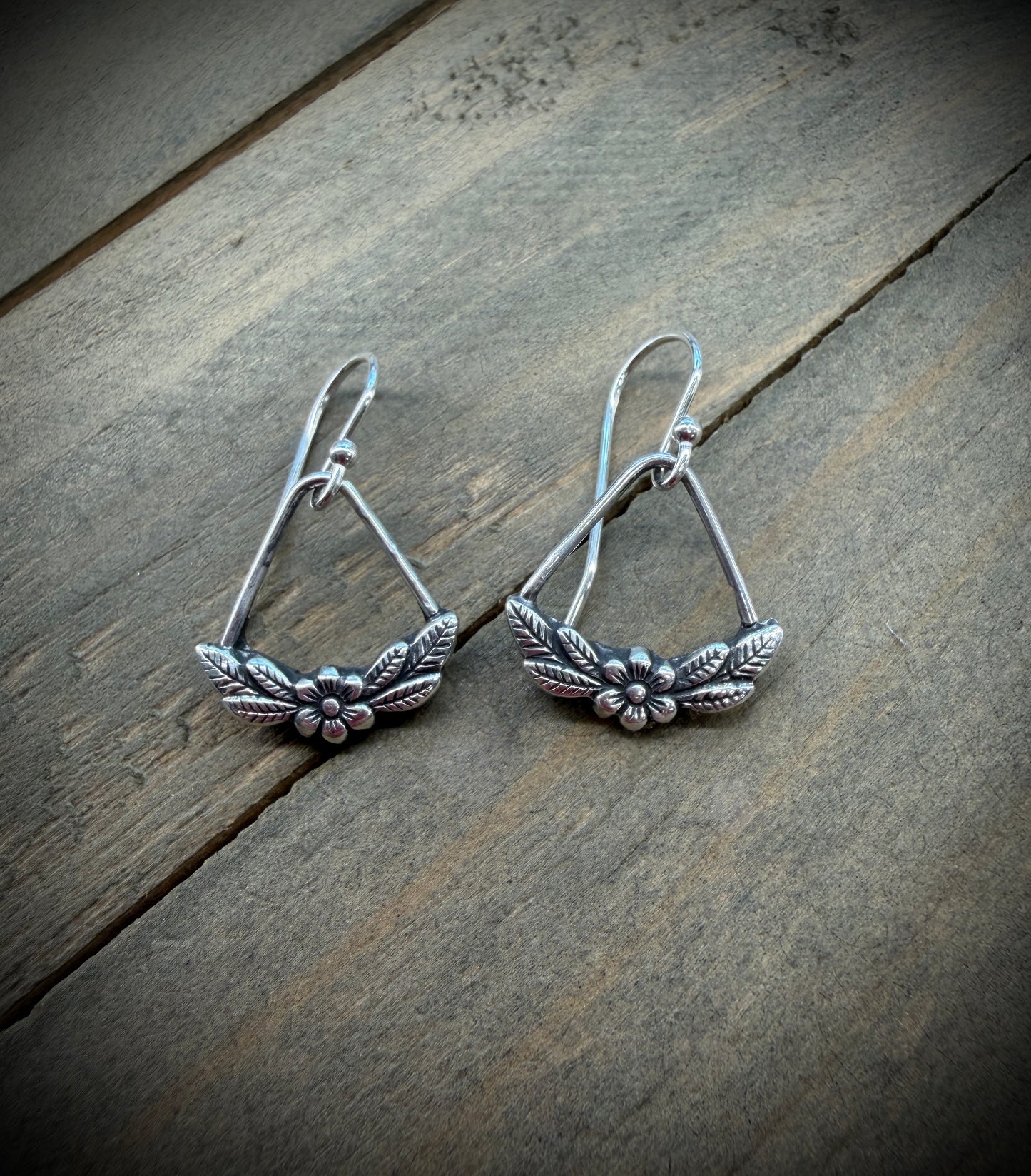 Floral and Leaf Earrings